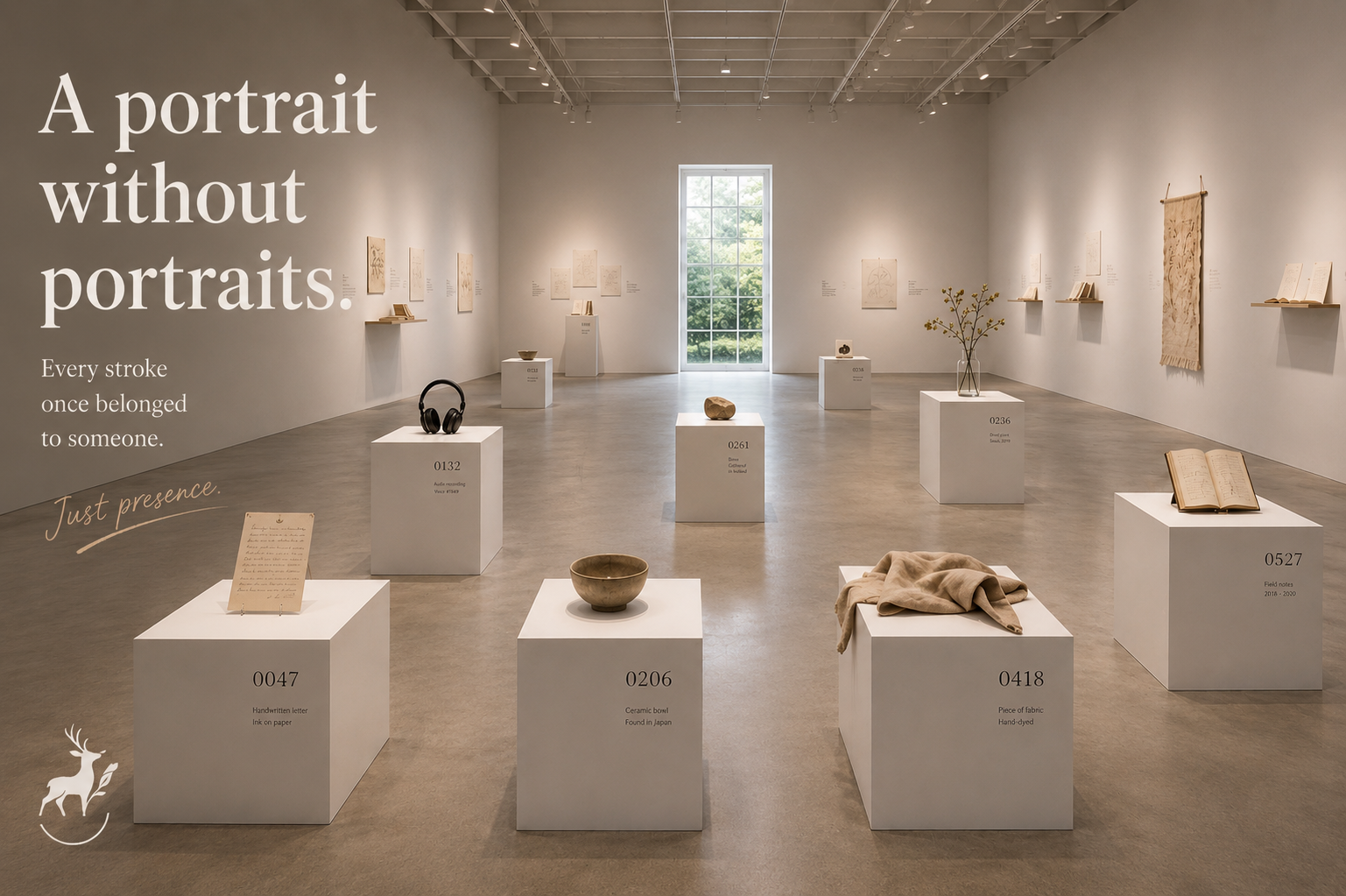 An imagined exhibition where ordinary objects become portraits, carrying traces of the people who once touched, used, and lived with them.