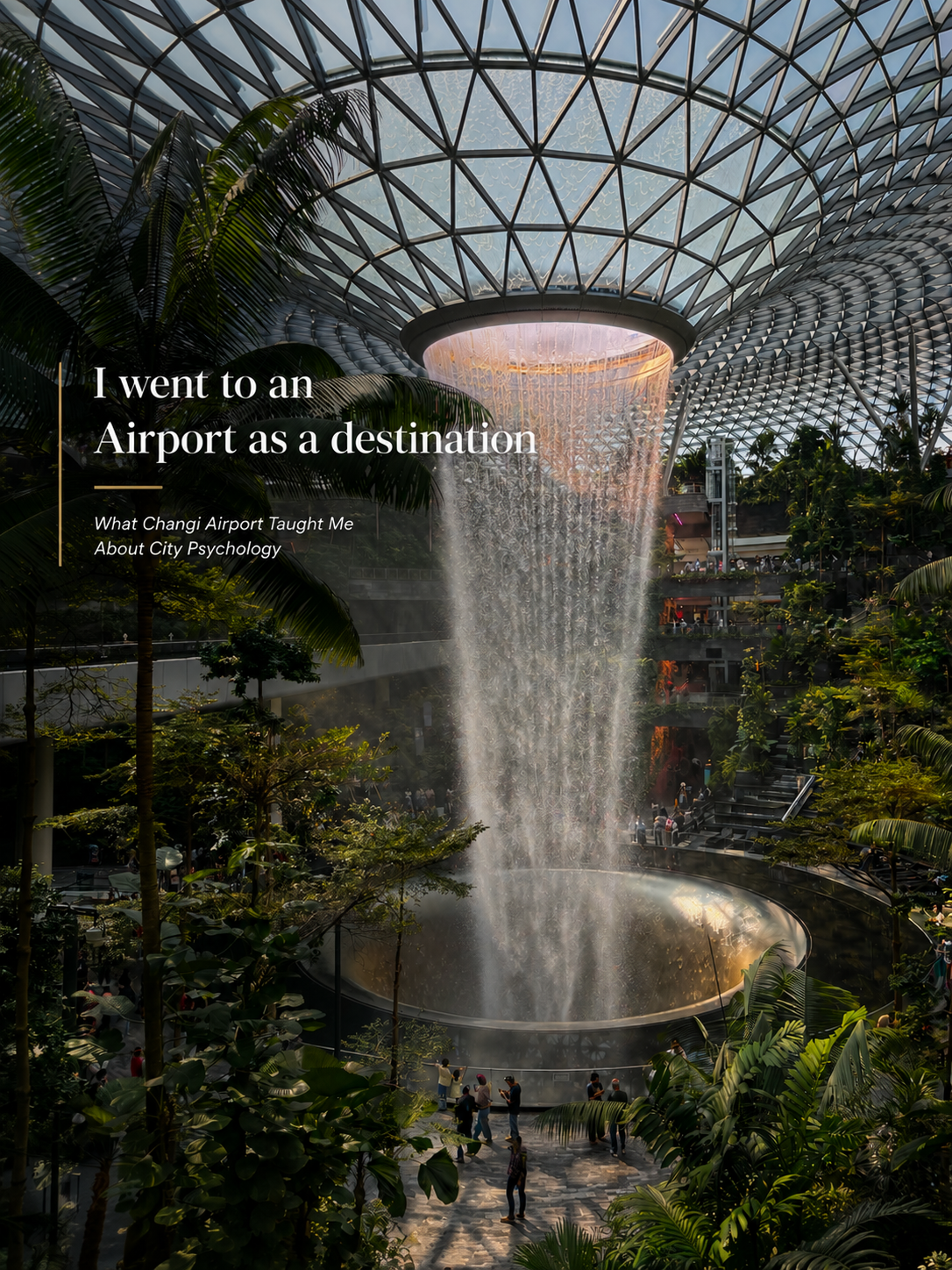 Research exploring how airports influence perception, movement, and the psychology of cities.