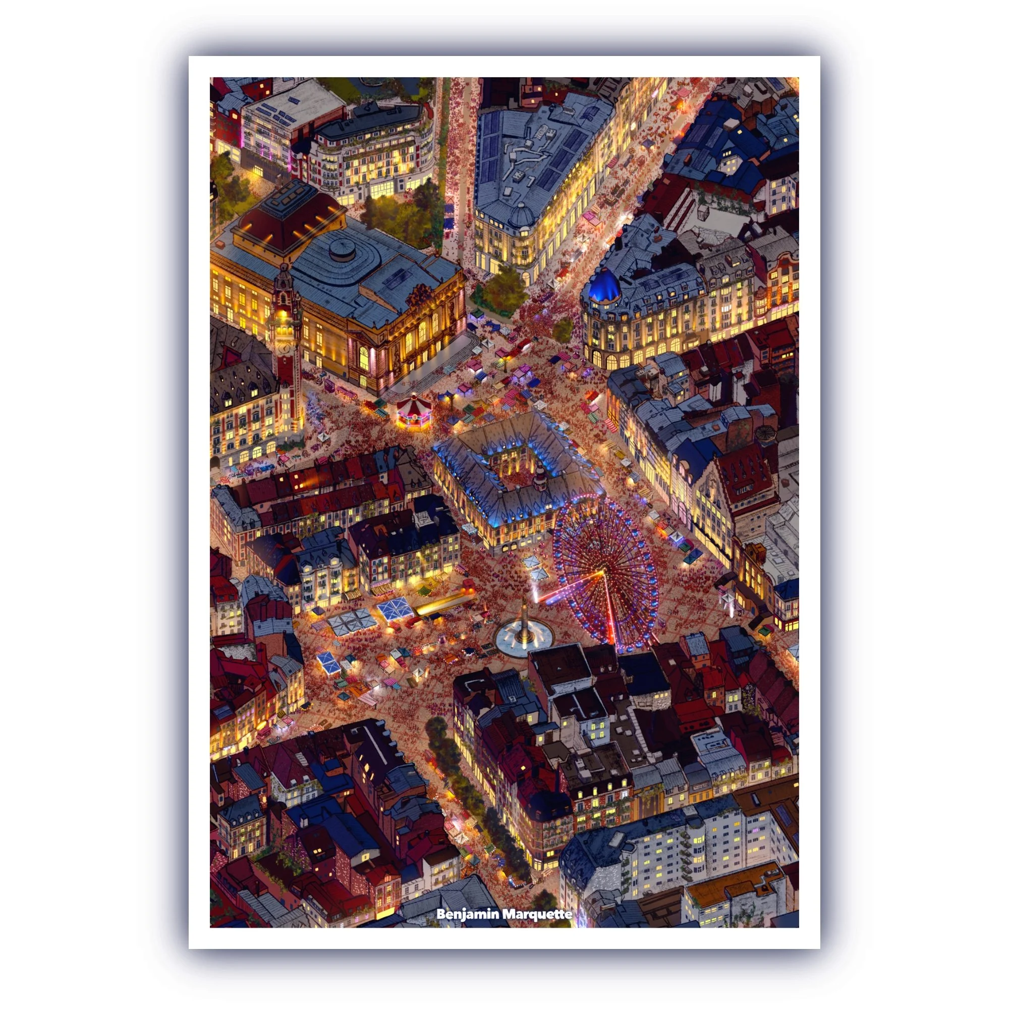 Lille Centre 2050 NUIT (Édition Signée & Numérotée)