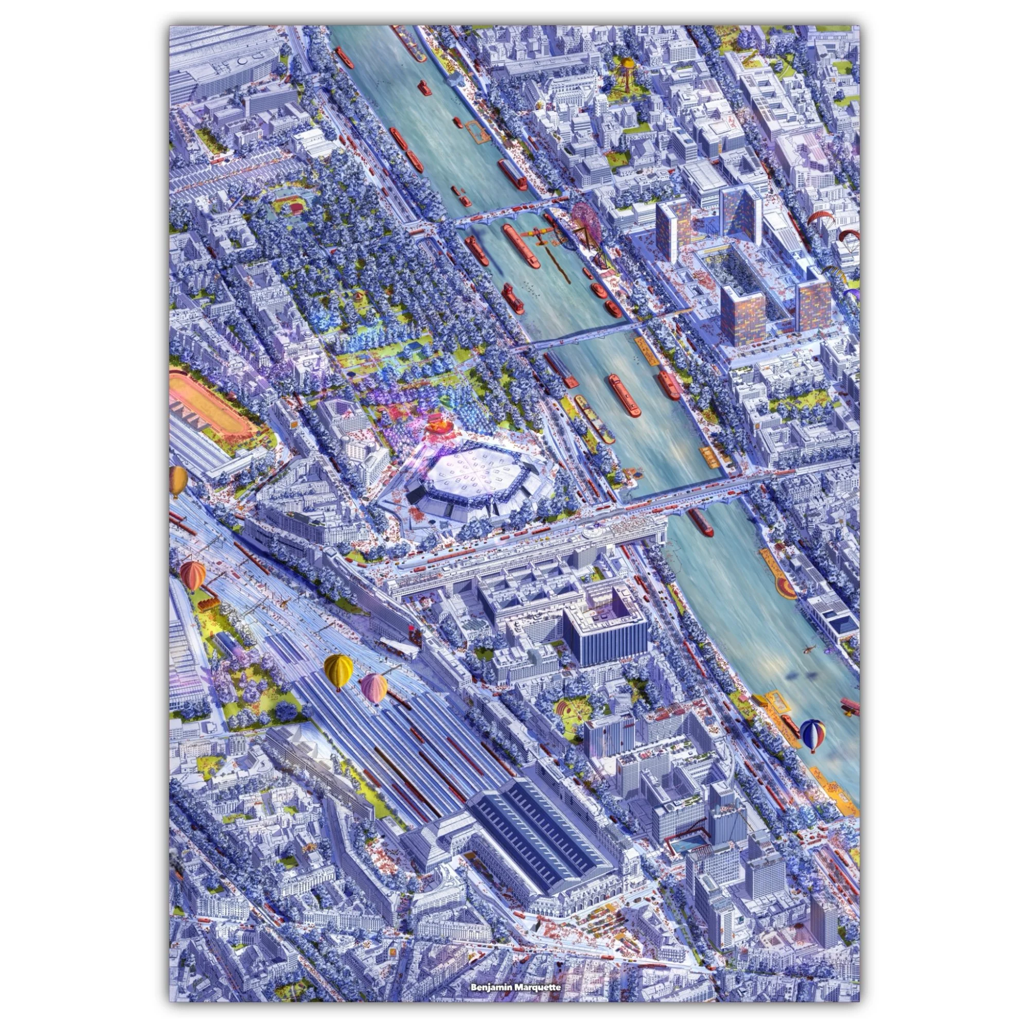 PARIS (12&13e arr.) Macro-illustration SKETCH EDITION (Signée & Numérotée)