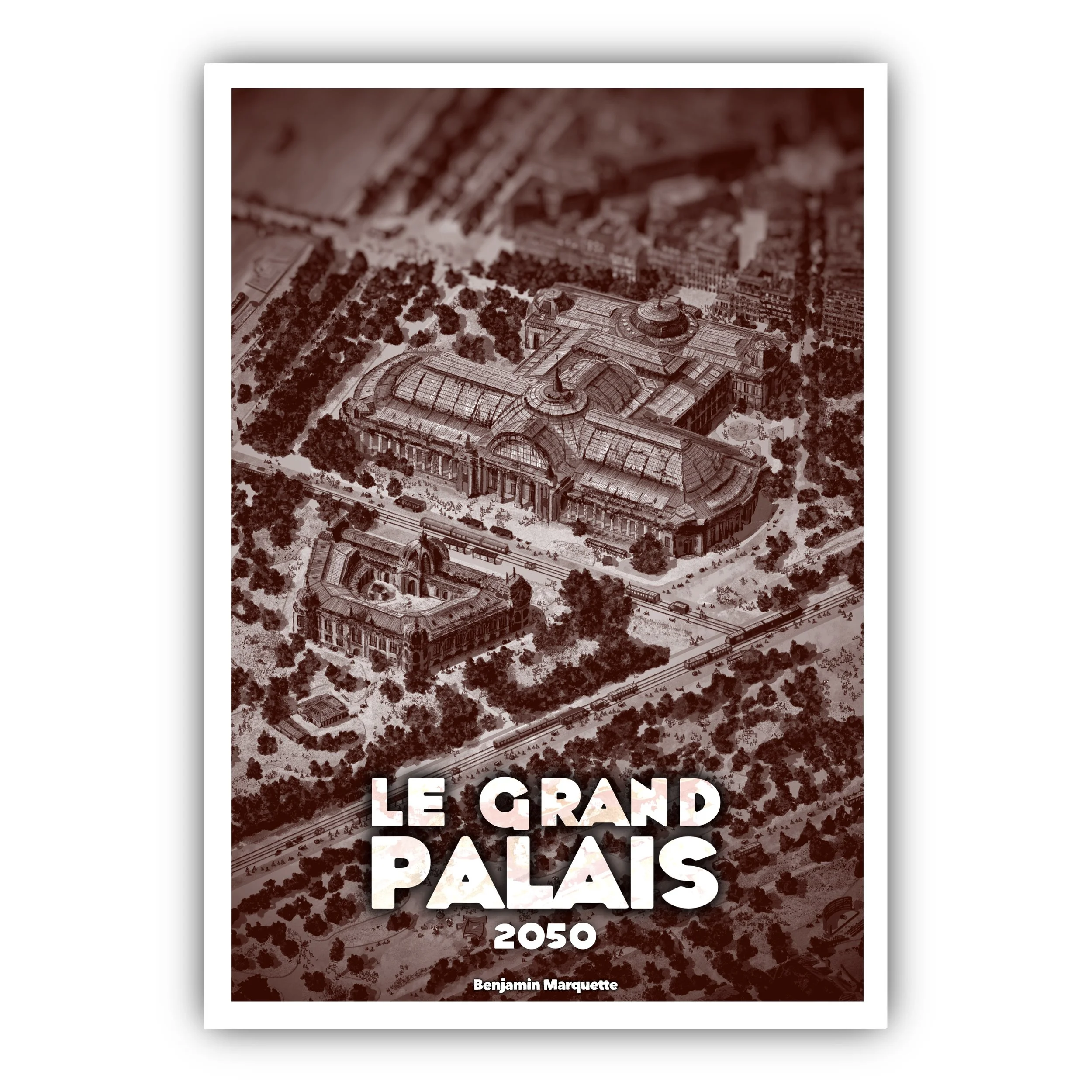Le Grand Palais, PARIS 2050, JOURNÉE & MONOCHROME (Édition Signée & Numérotée)
