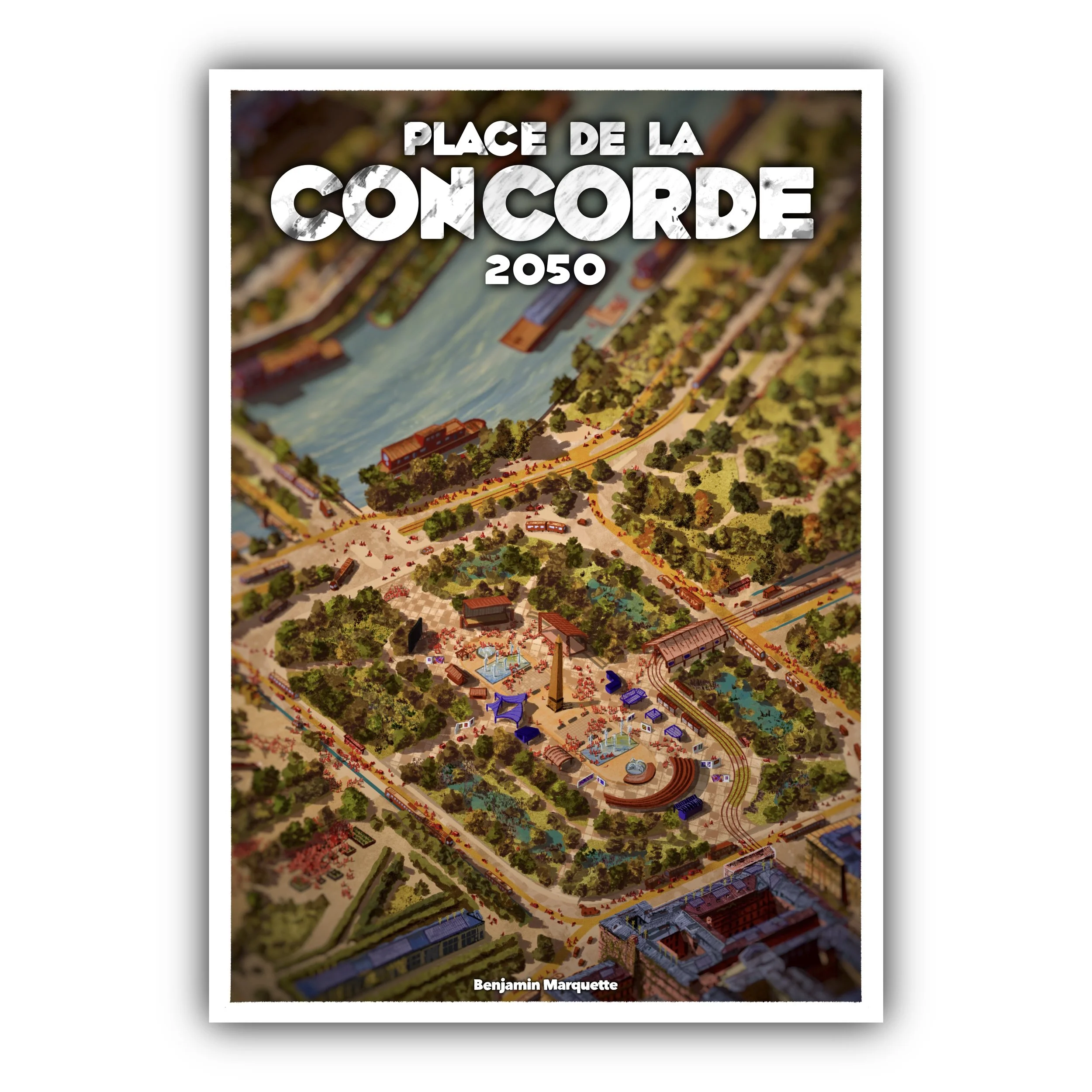 La Place Concorde, PARIS 2050, SOIRÉE (Édition Signée & Numérotée)