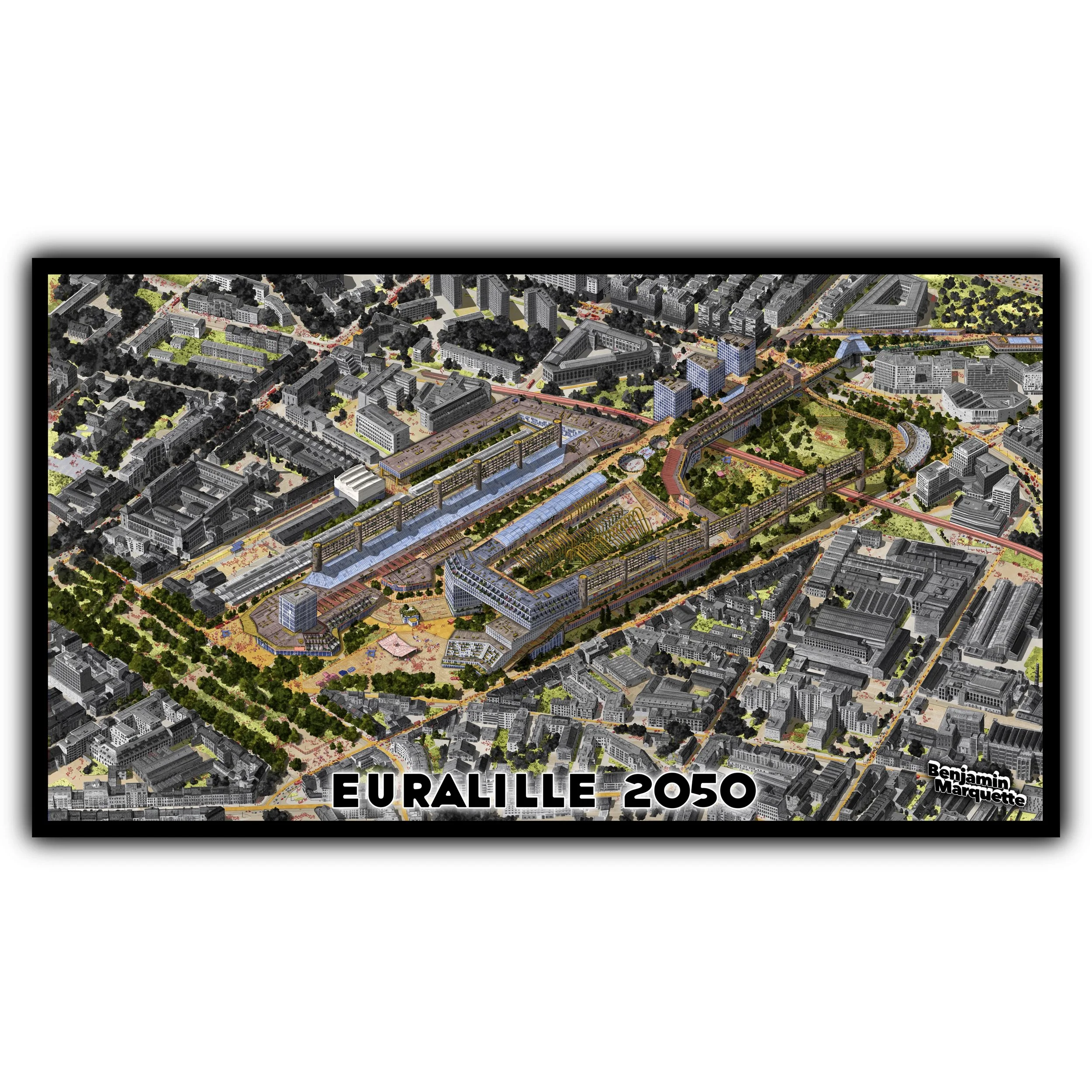 LILLE EURALILLE X Macro-illustration (Édition signée & numérotée)