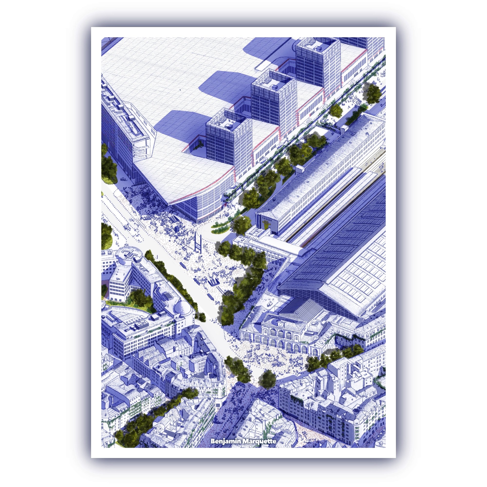 La Gare, LILLE 2050 EDITION SKETCH (Édition Signée & Numérotée)