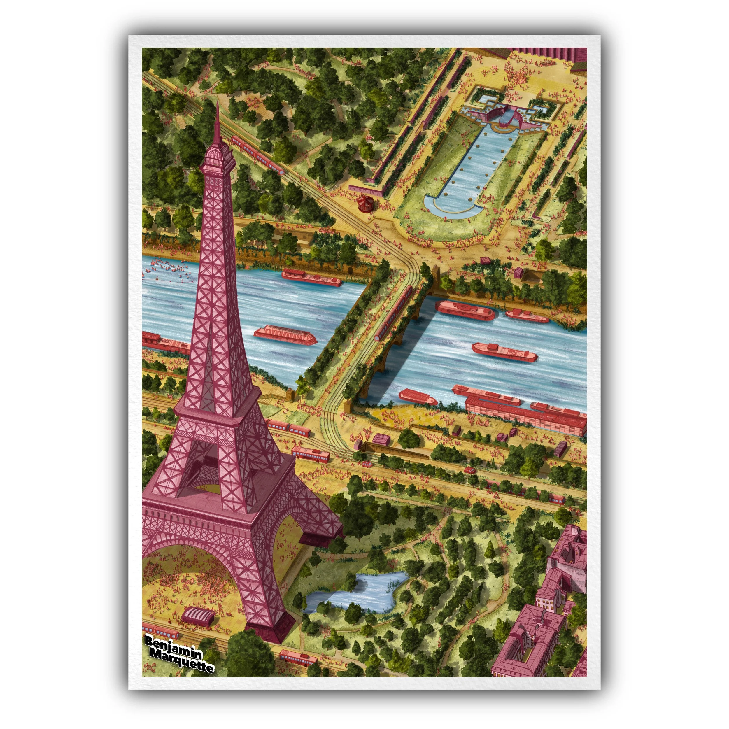 PARIS 2050, Tour Eiffel, JOURNÉE (Édition Signée & Numérotée)