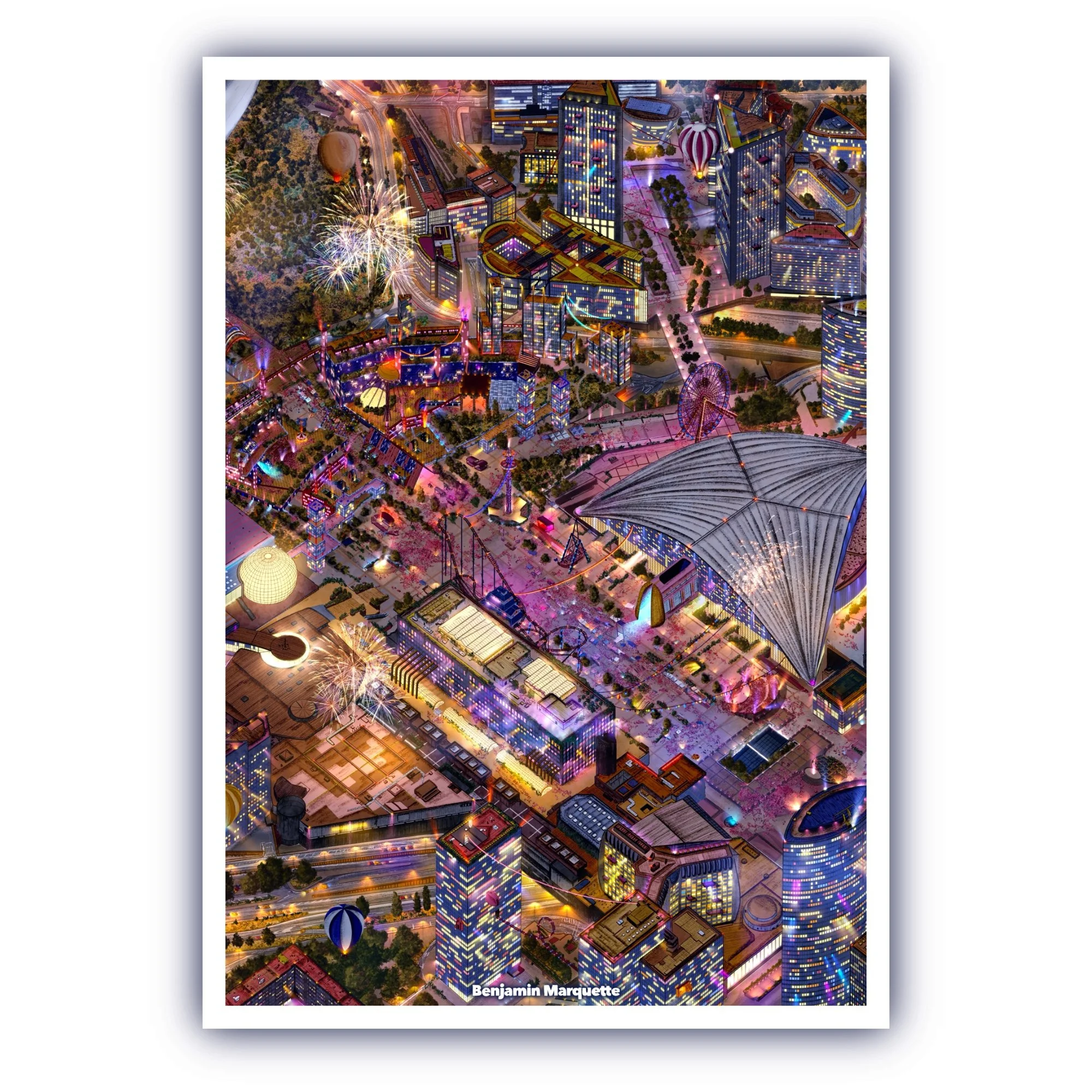 Extrait LA DÉFENSE 2050 NUIT (Signée & Numérotée)