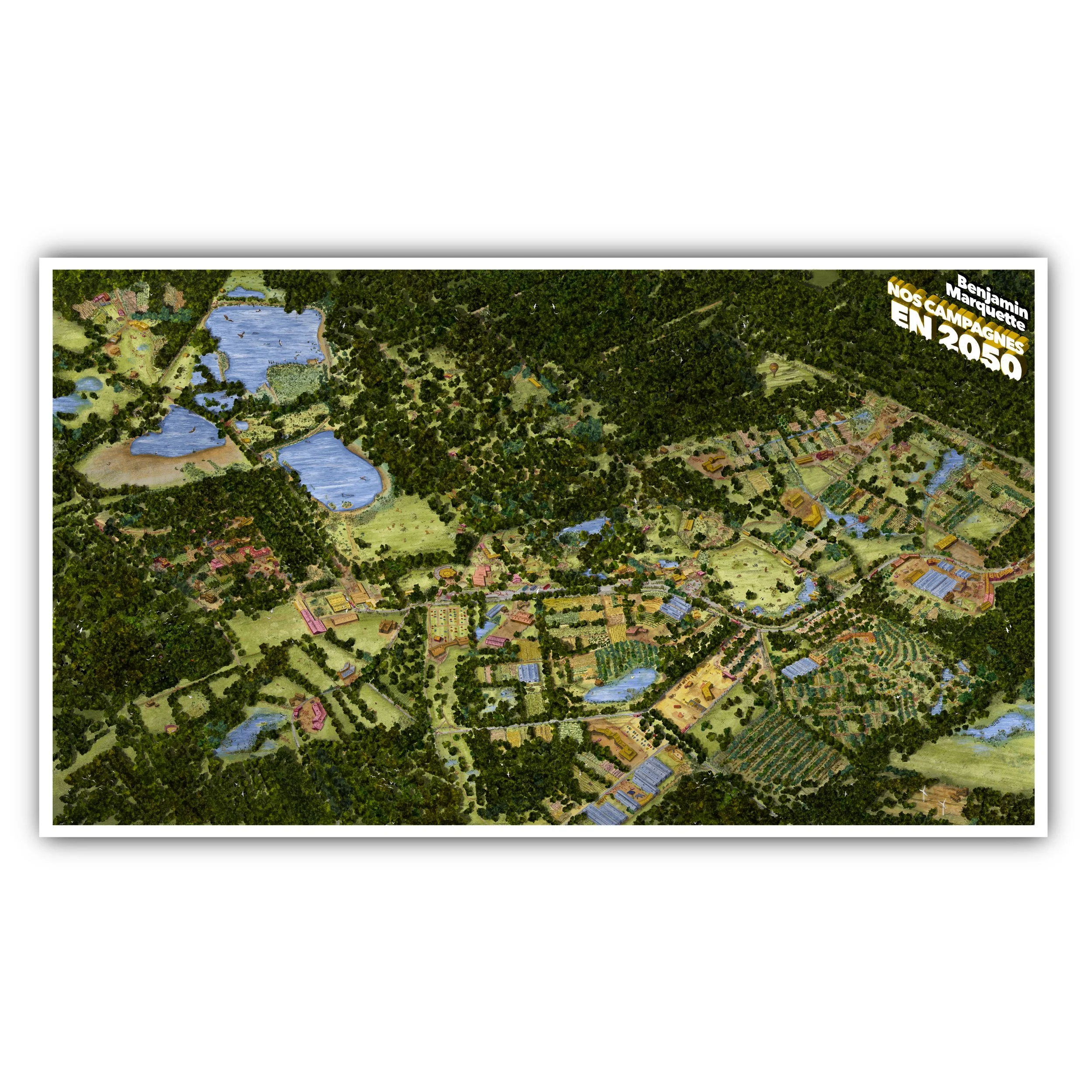 Nos campagnes en 2050 Macro-illustration JOURNÉE (Édition signée & numérotée)