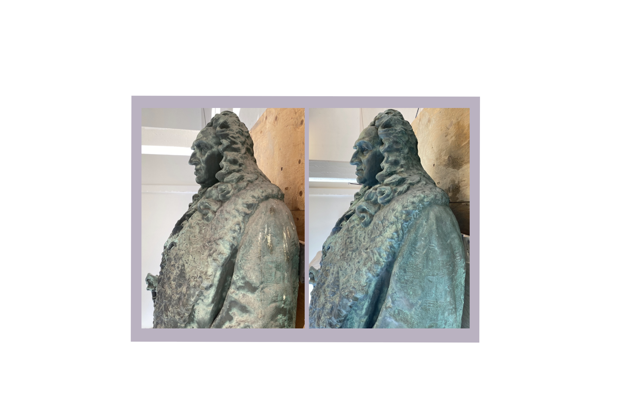 Tessin Skulptur Bronsskulptur Konservering