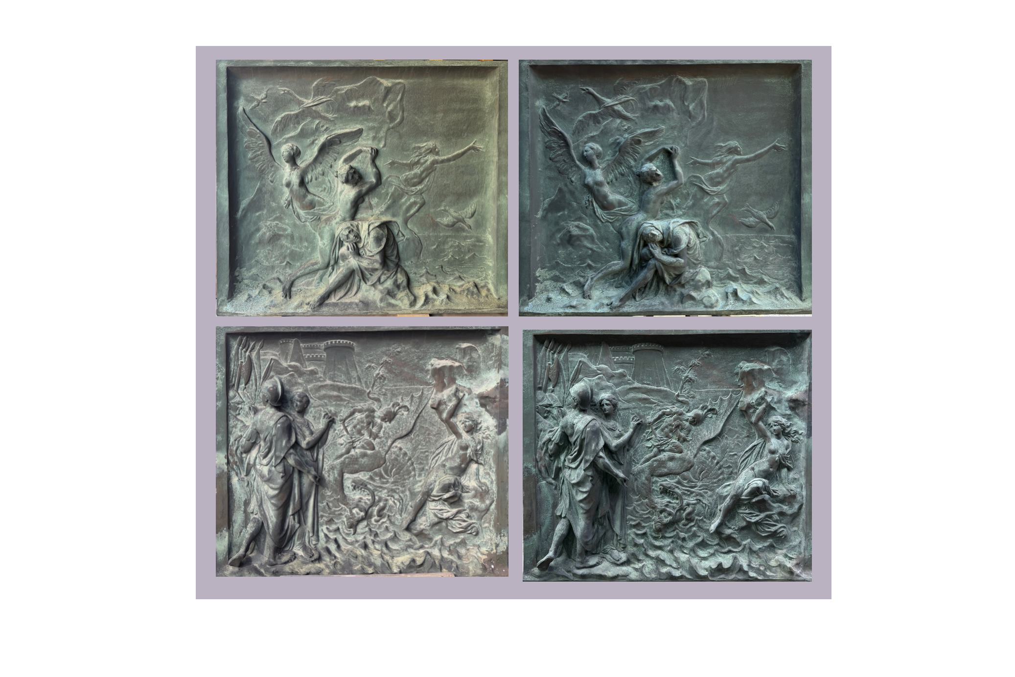 Relief stockholms slott konservering brons