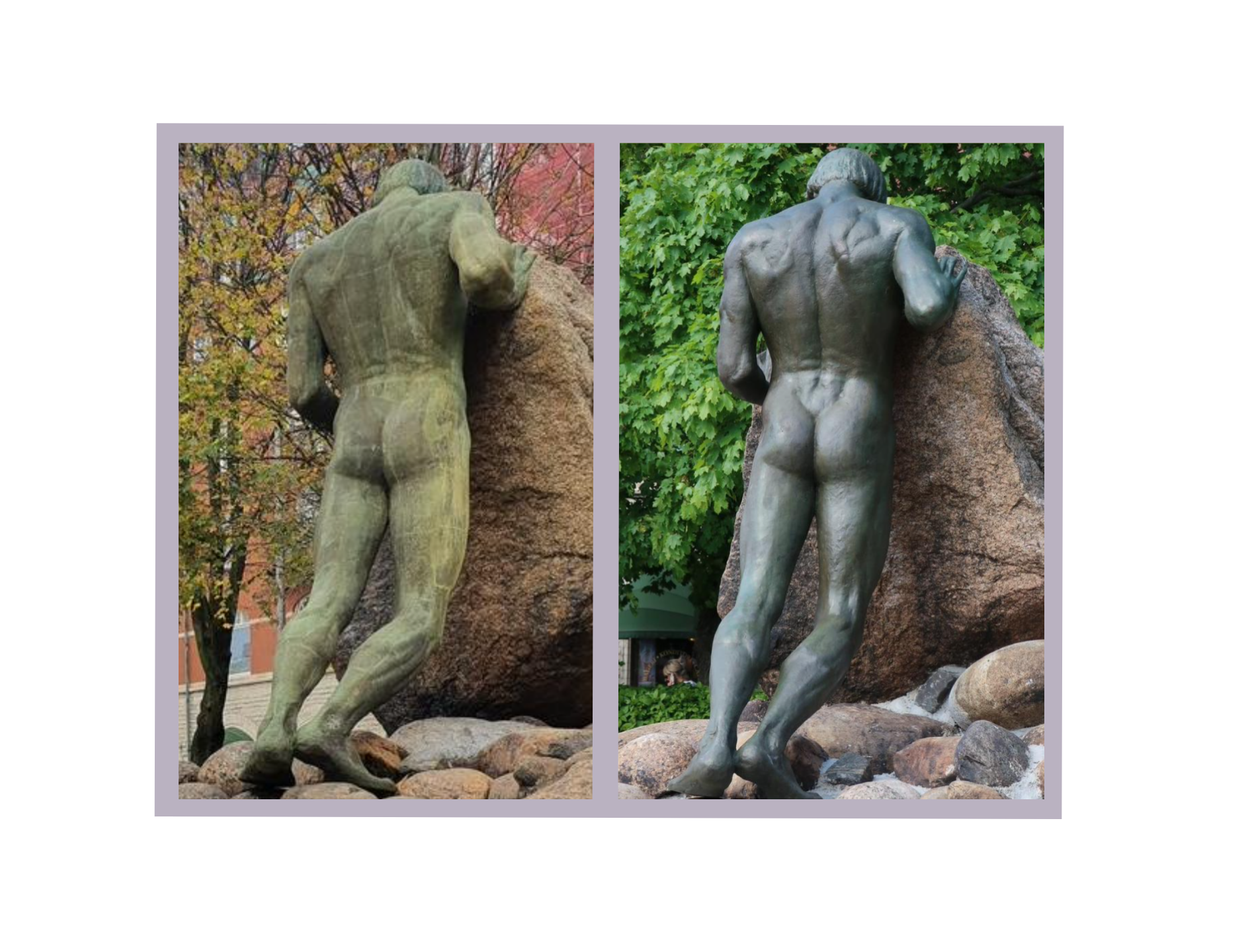 Befriaren Konservering brons skulptur, staty i Örebro