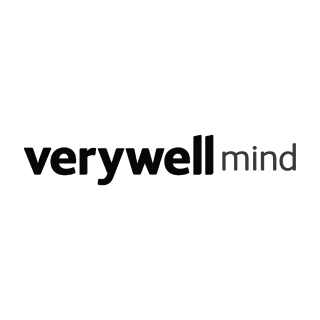 Verywell Mind logo with black text and a brain icon above the text.