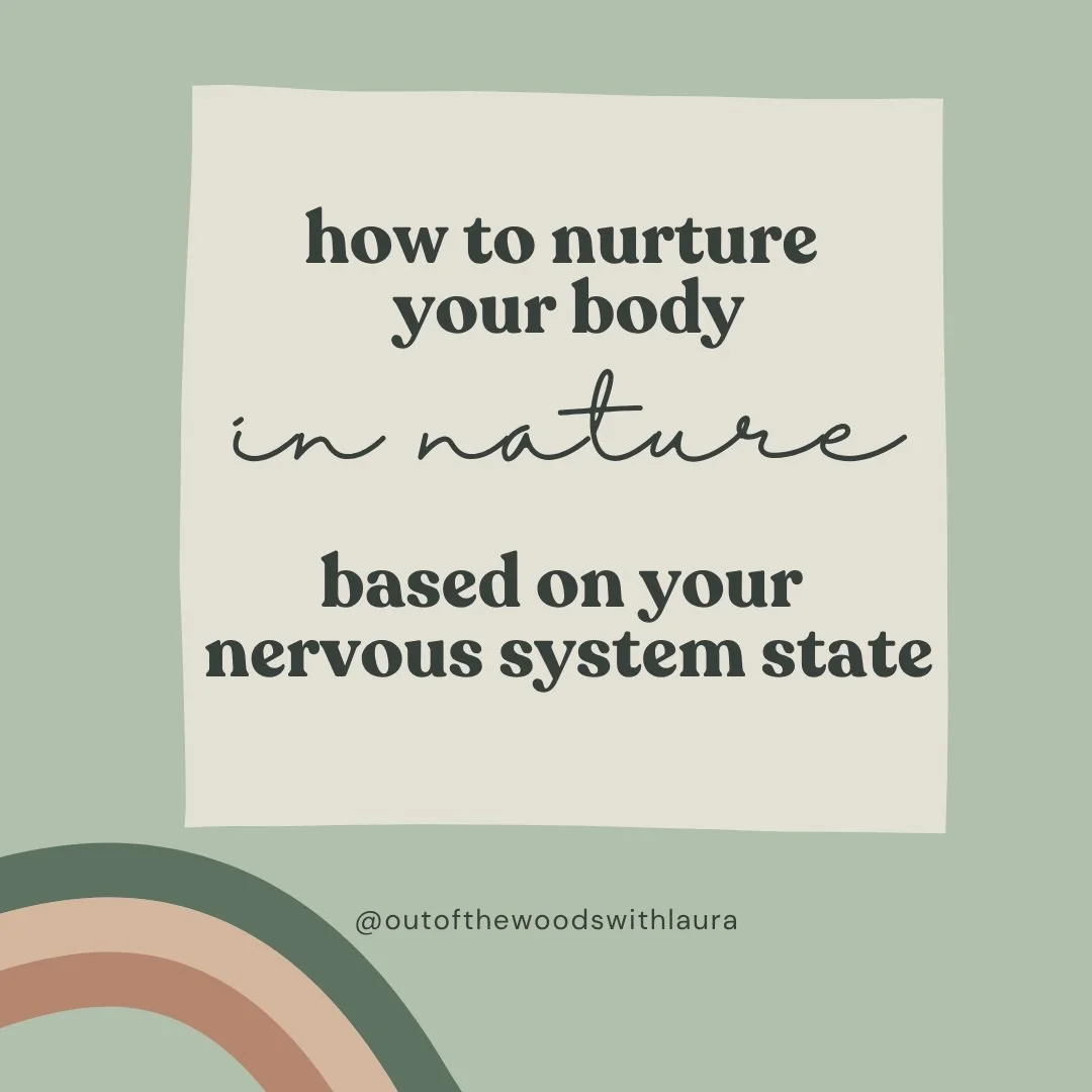Some days I step outside and my whole body instantly relaxes. 

Other days I'm technically outside, but my brain is still stuck on my miles-long to-do list. Or worse 😅

As a nature-based therapist &amp; nervous system educator, let me be the first t
