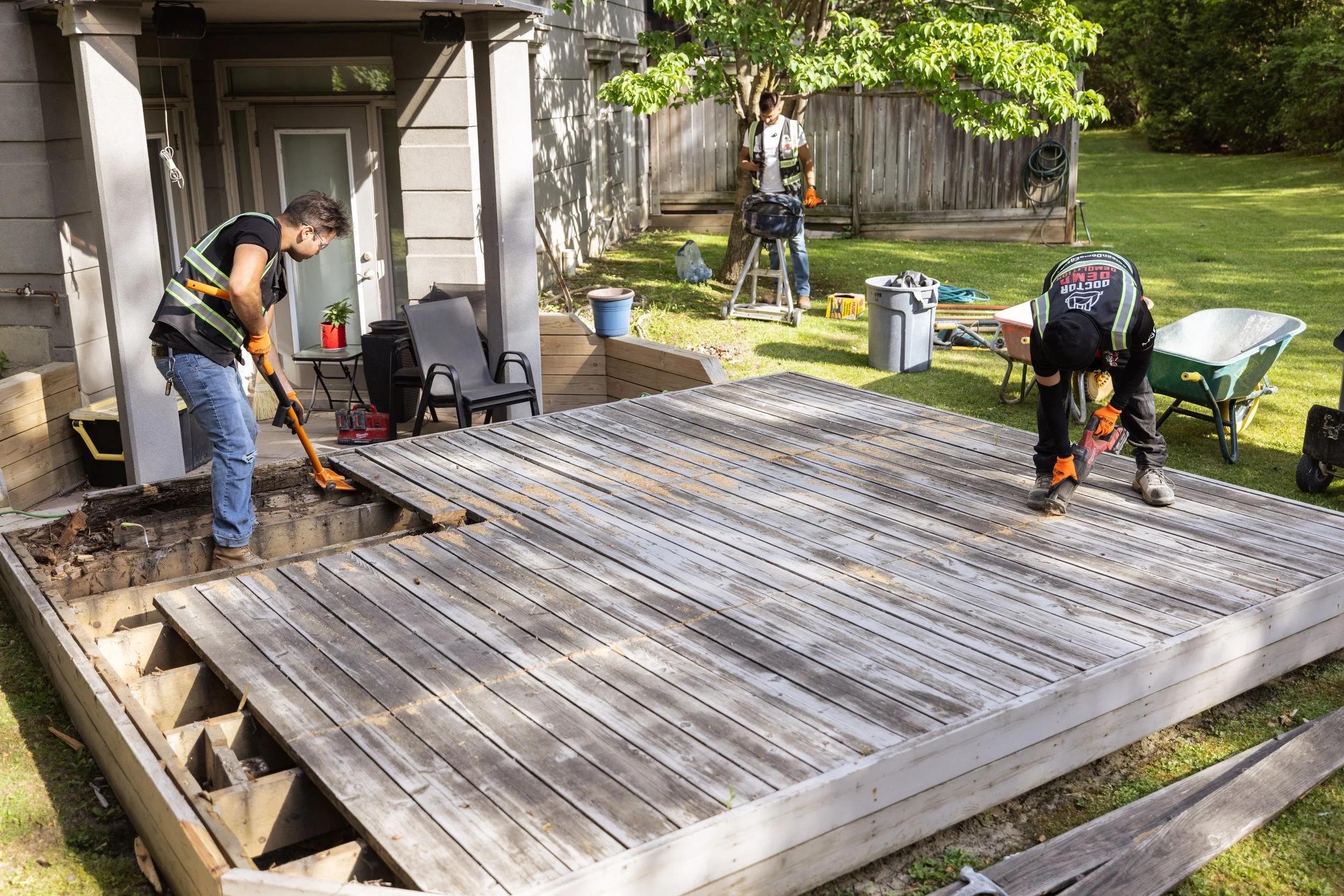 What Actually Happens When We Tear Down a Deck: The Dalesford Job