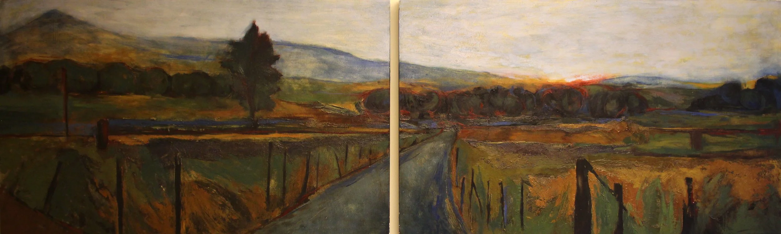 DE CAMIÑO
Óleo sobre madera
60 x 200 cm