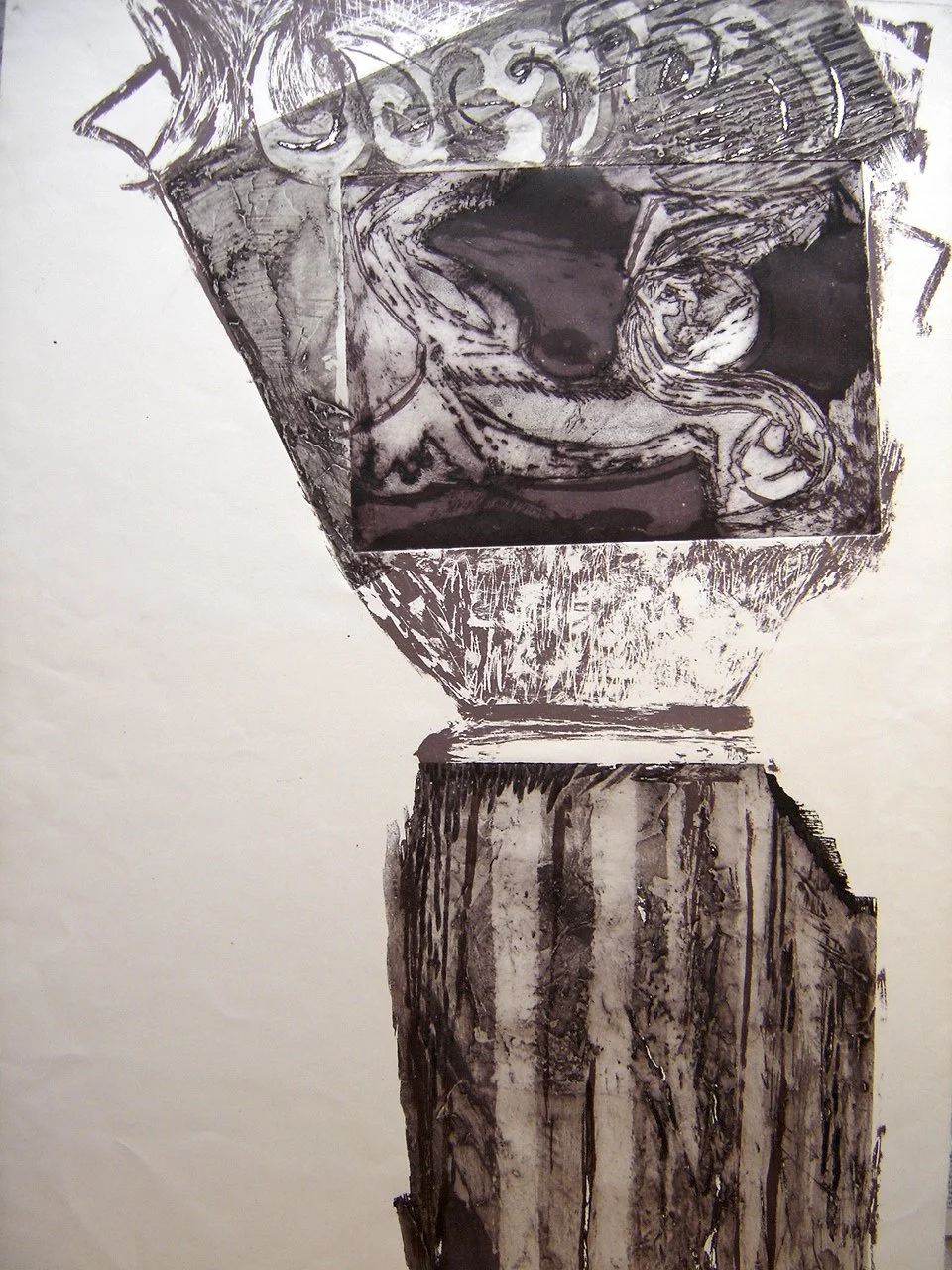 COLUMNA
Grabado, técnica mixta
89 x 61 cm