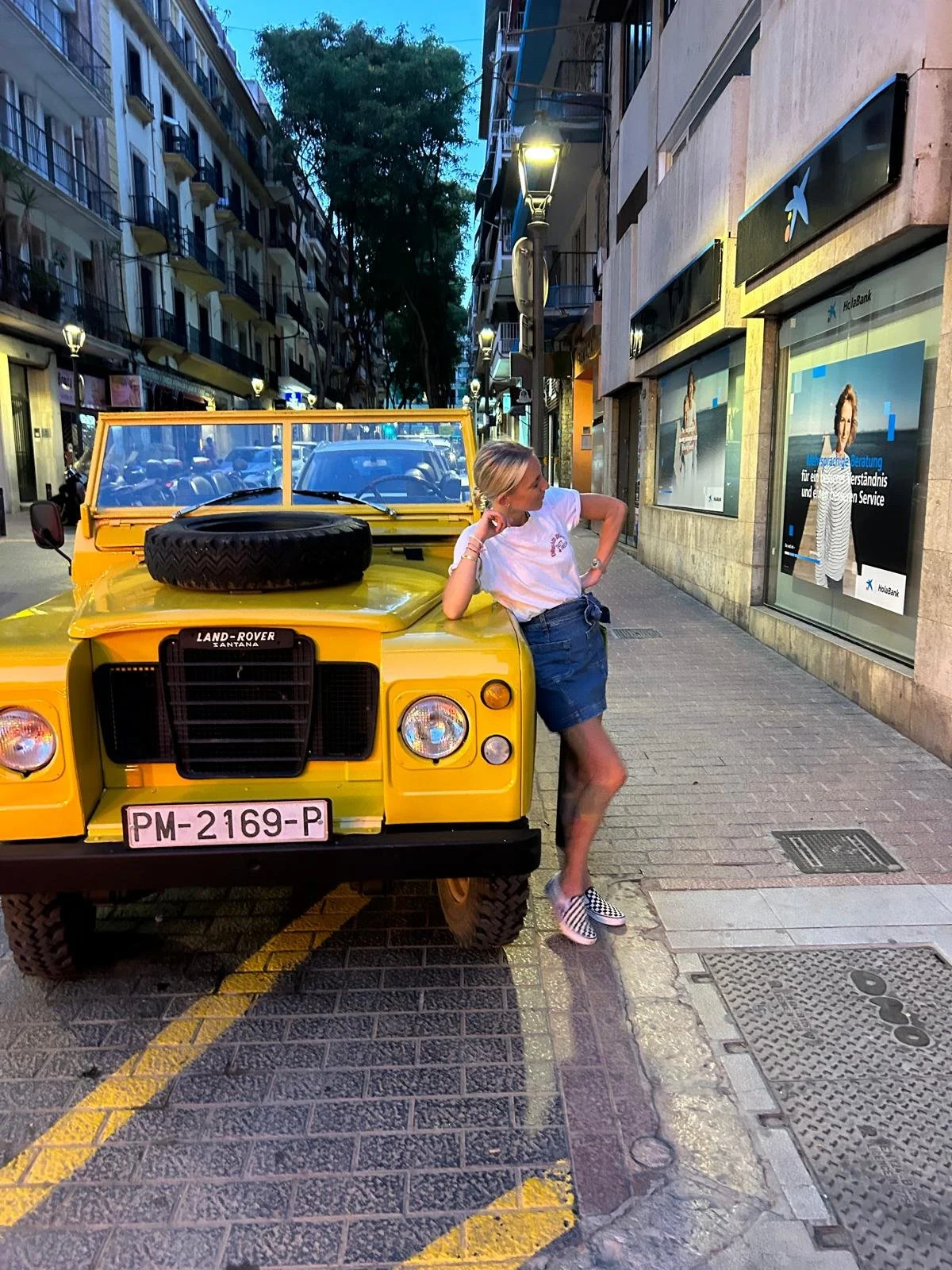 YELLOW LANDROVER