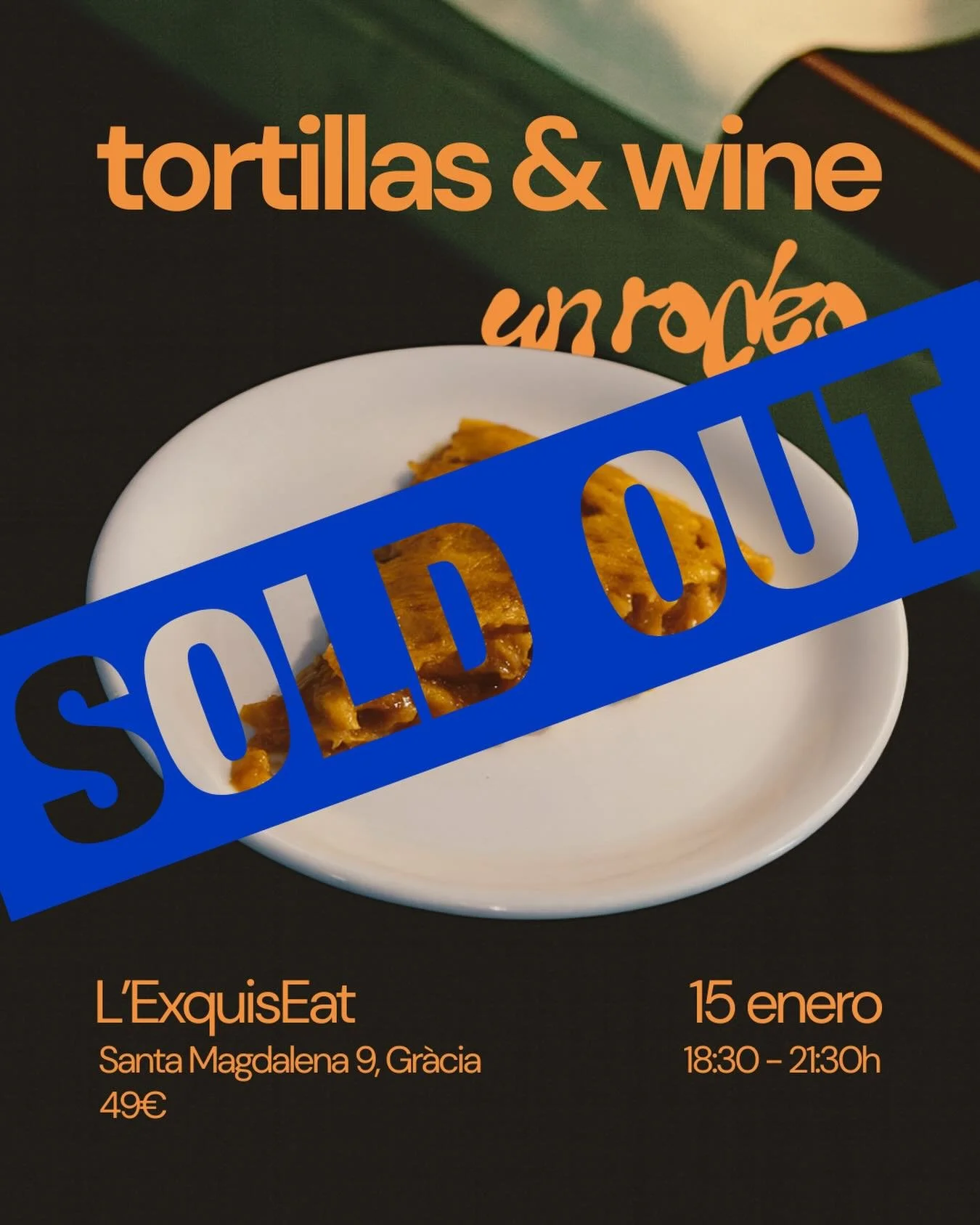 SOLD OUT - &iexcl;queee fuerteee! 😱😱😱

estamos muy muy contentas y agradecidas, es un planazo y nos encanta compartirlo cada vez con m&aacute;s gente. para los que no os quer&aacute;is quedar sin plaza para el siguiente, escribidnos!

muy pronto a