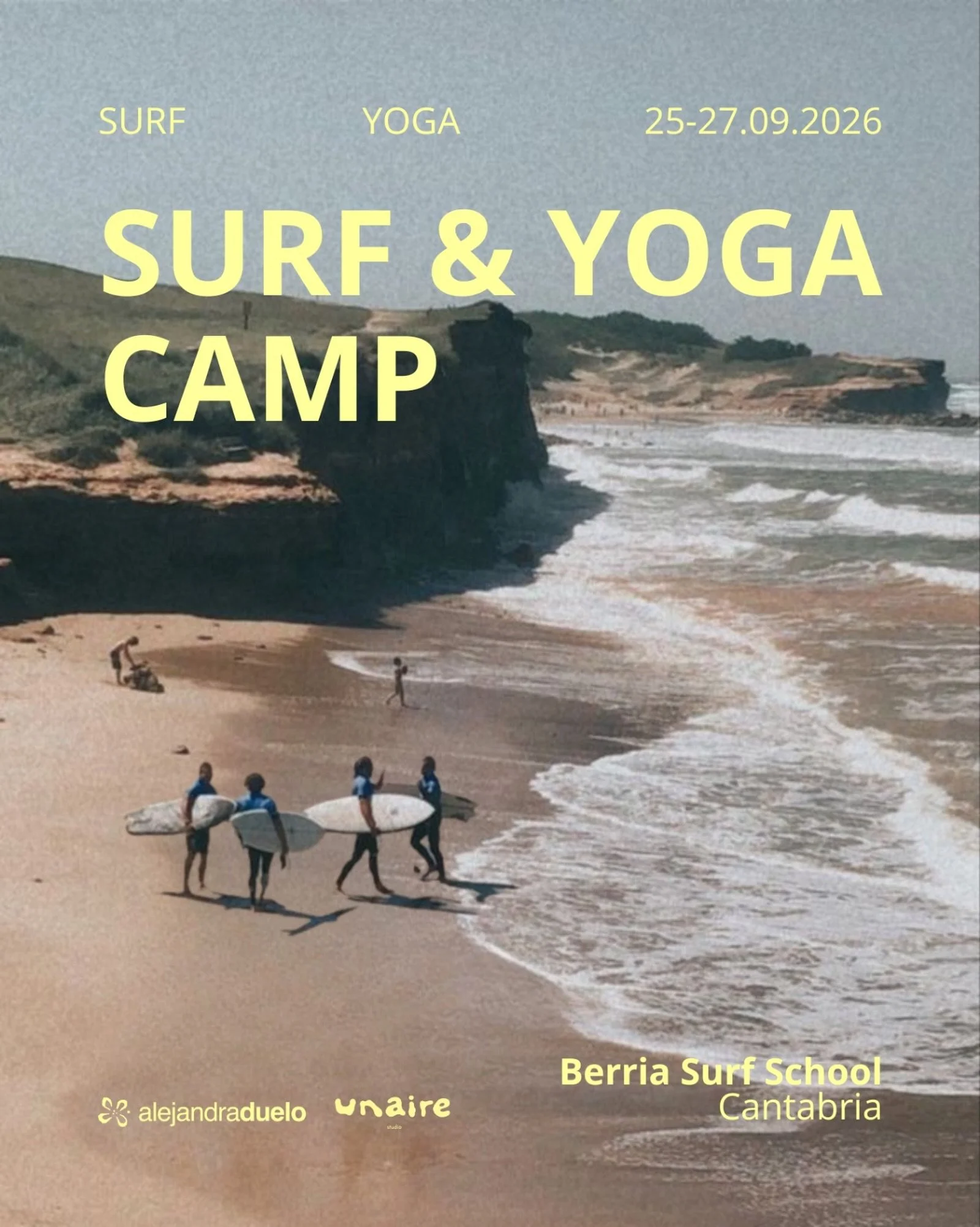 Un aire a _____ que nos vamos a Cantabria!! 🌱

Del 25 al 27 de septiembre nos escapamos unos d&iacute;as al norte para despedir el verano de la mejor manera: surf, yoga, naturaleza, mar, nuevos amigos y mucha calma. 

No hace falta experiencia previ