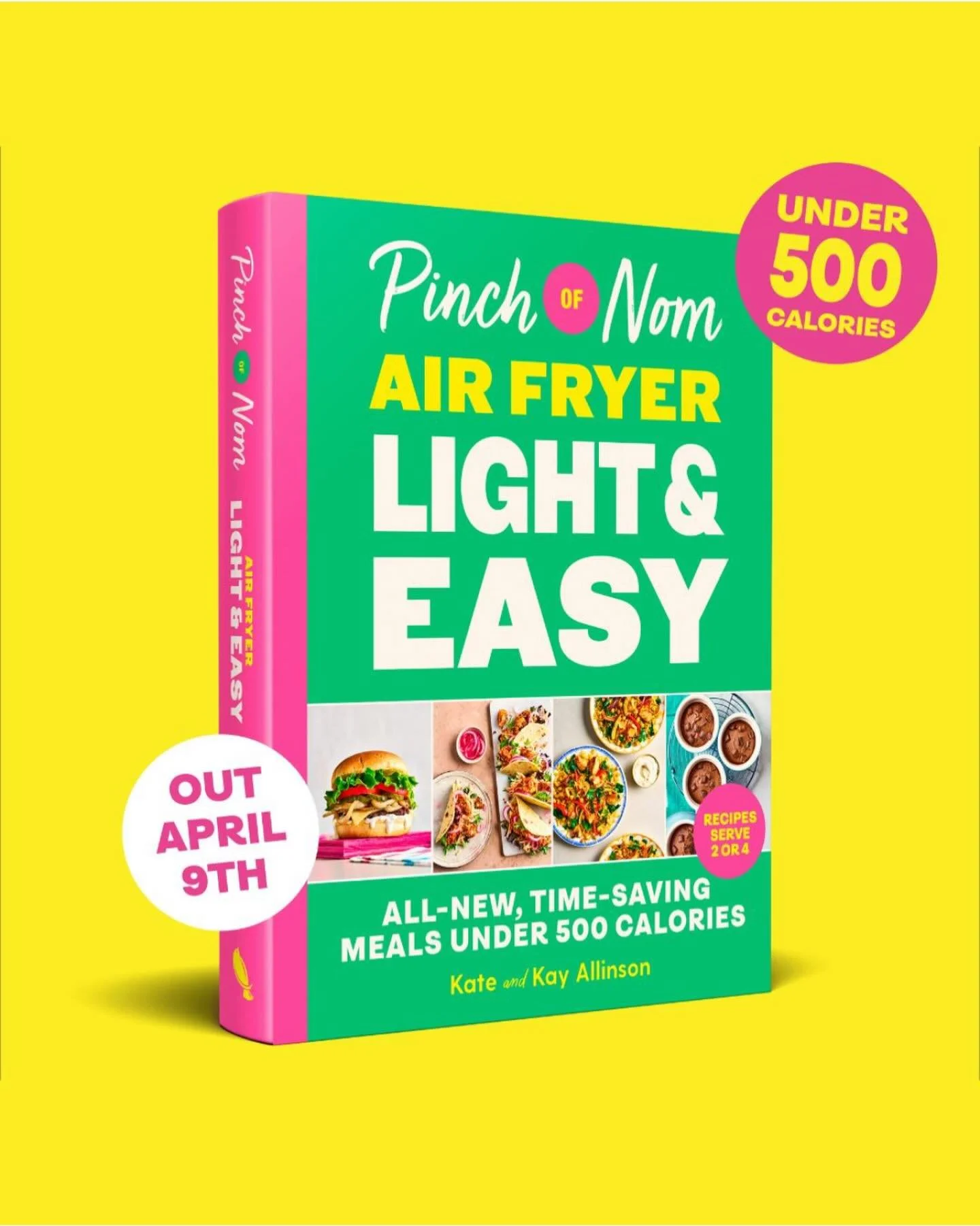 Following the outstanding success of their first air fryer cook book Pinch of Nom&rsquo;s Air Fryer:  Light &amp; Easy will be published this April.  Containing 75 brand-new delicious recipes for 2 or 4 people it&rsquo;s absolutely brilliant!