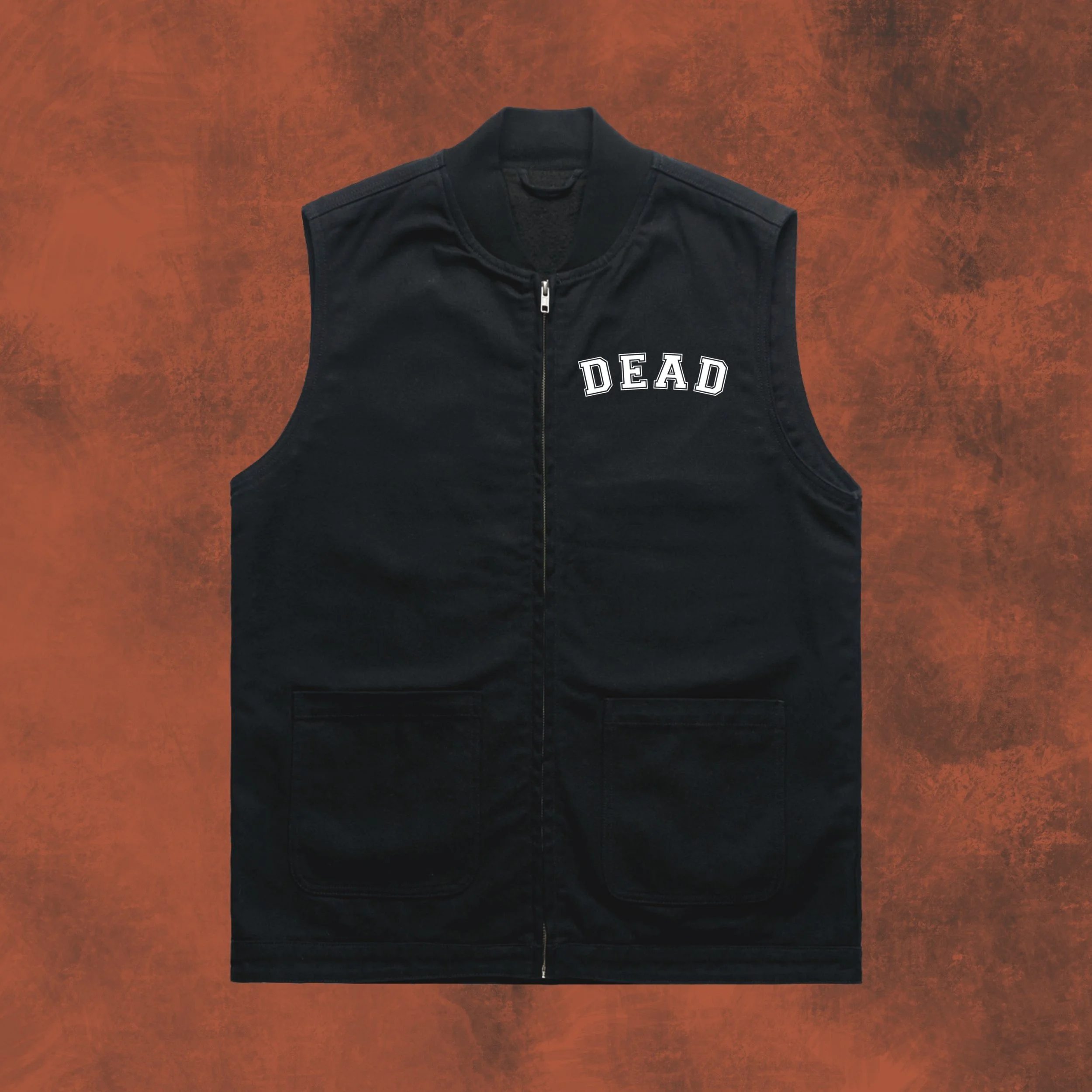 DEAD Varsity Canvas Vest Jacket