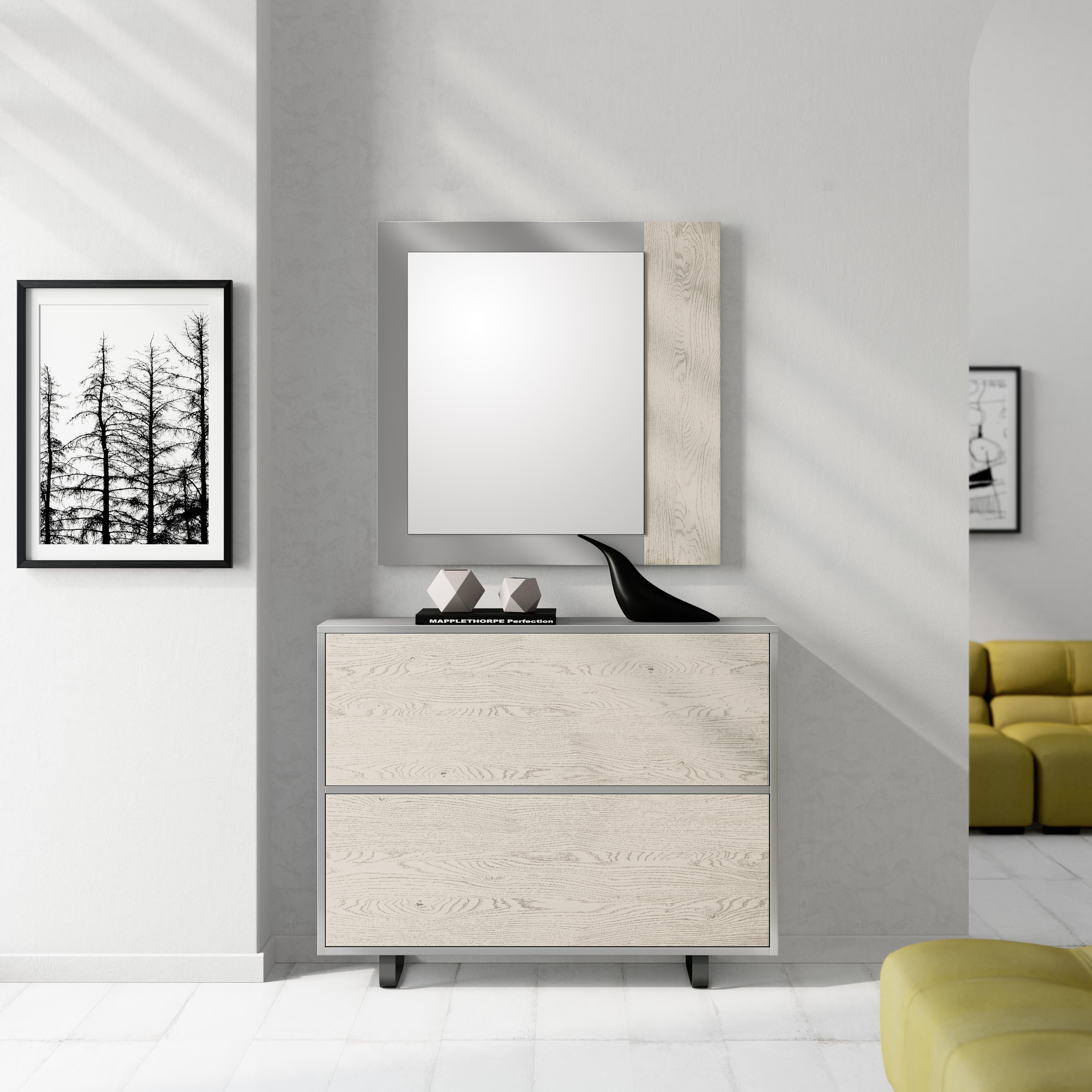 Moderner, platzsparender Schuhschrank