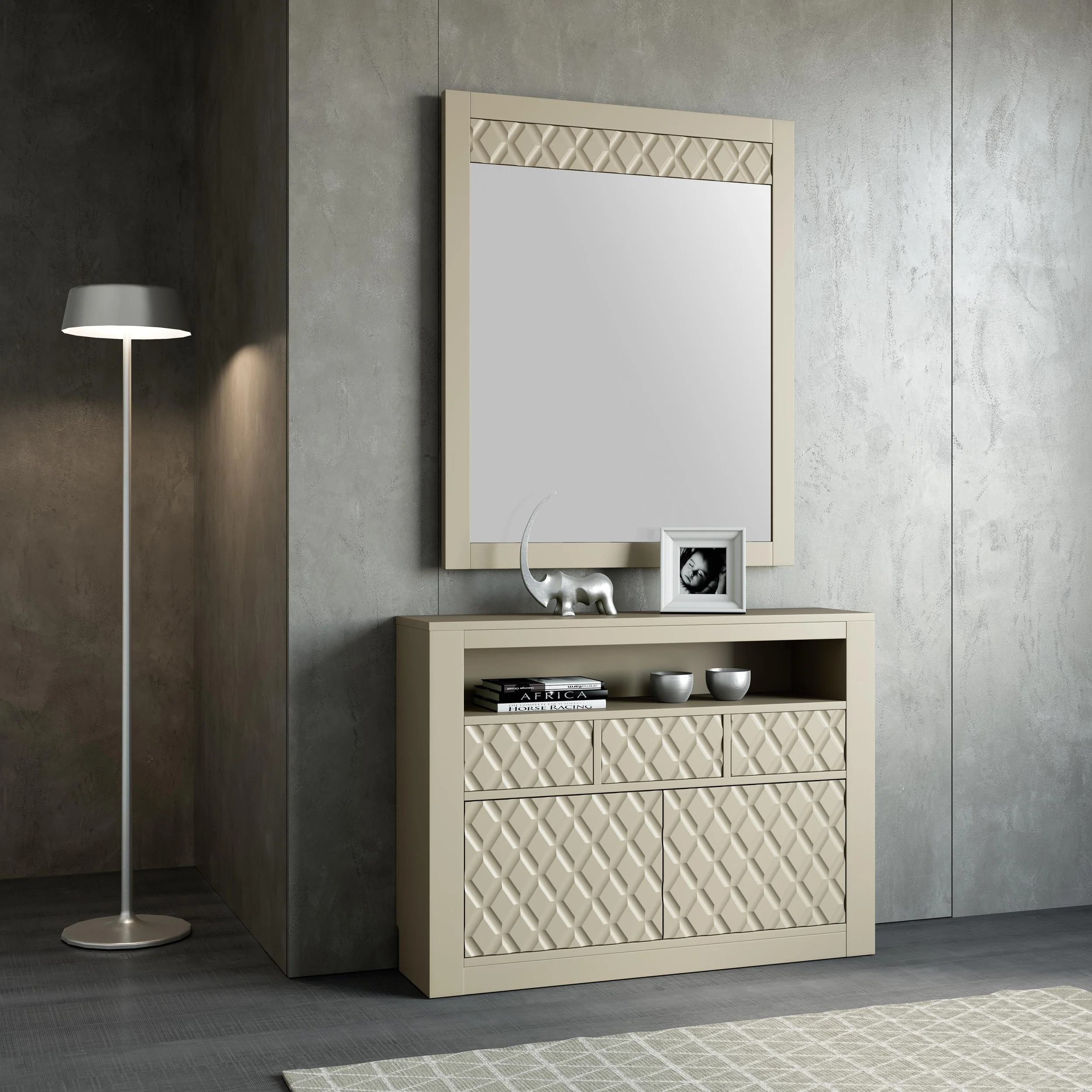 Elegante Kommode mit Spiegel