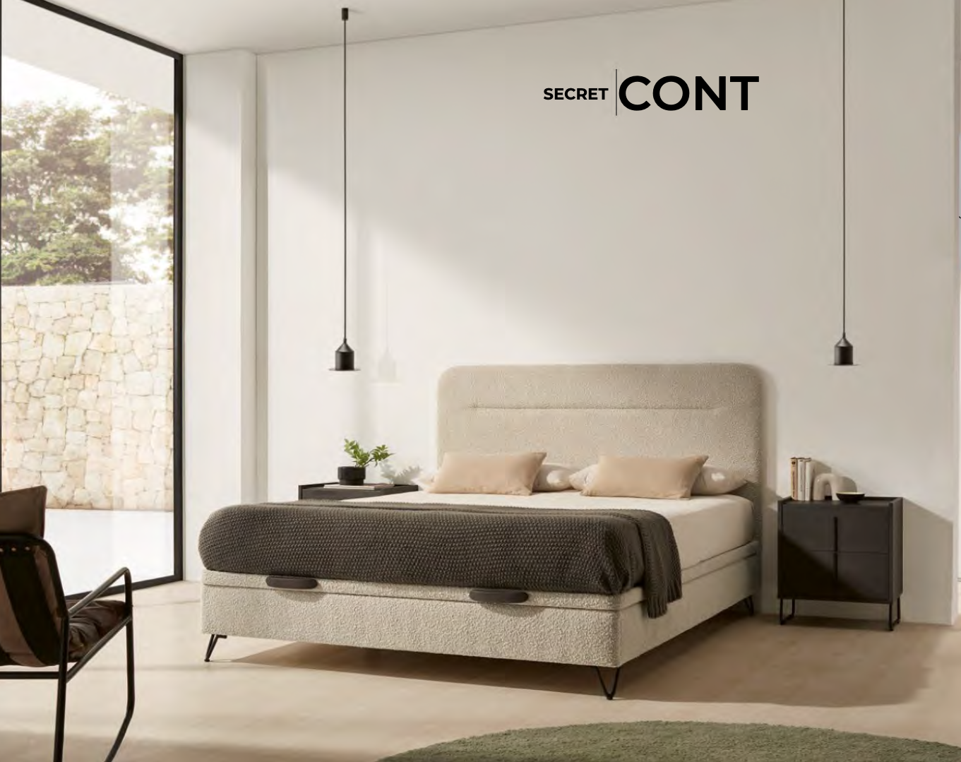 Elegantes Stauraum-Bett mit Individuellen Optionen
