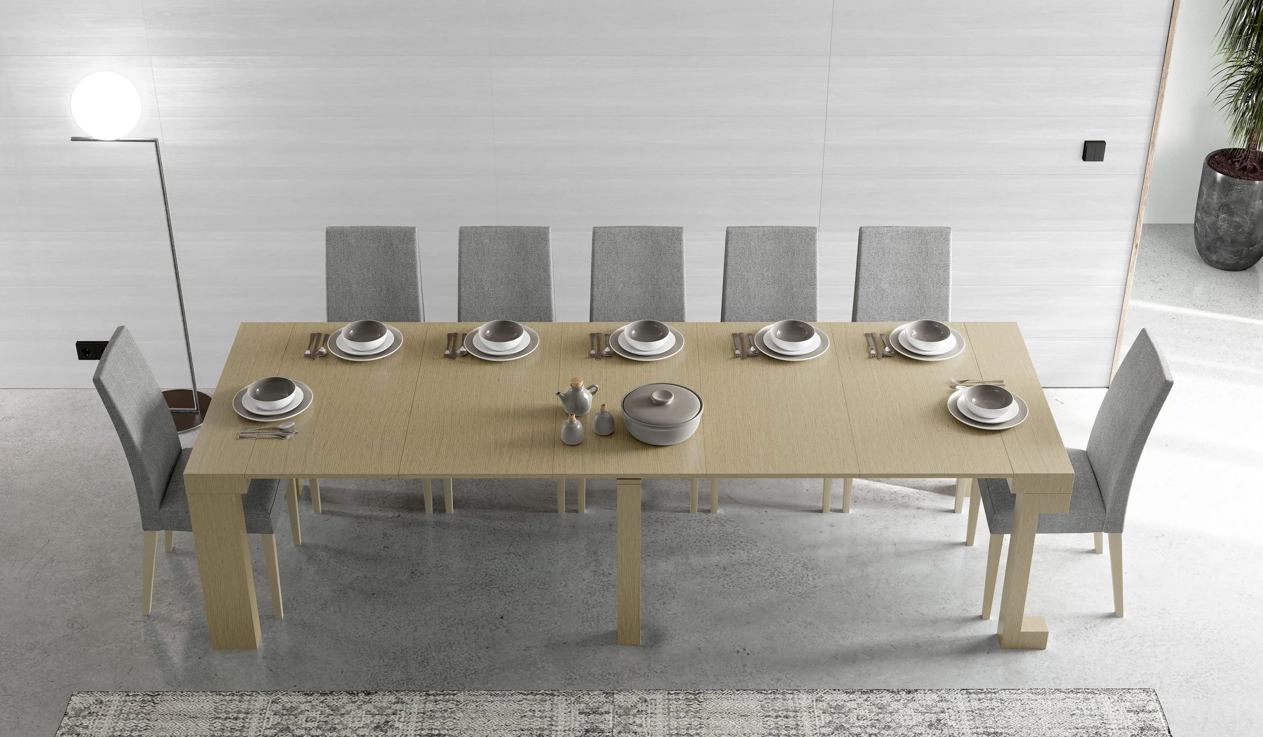 Verwandlungs-Konsole aus Natureiche