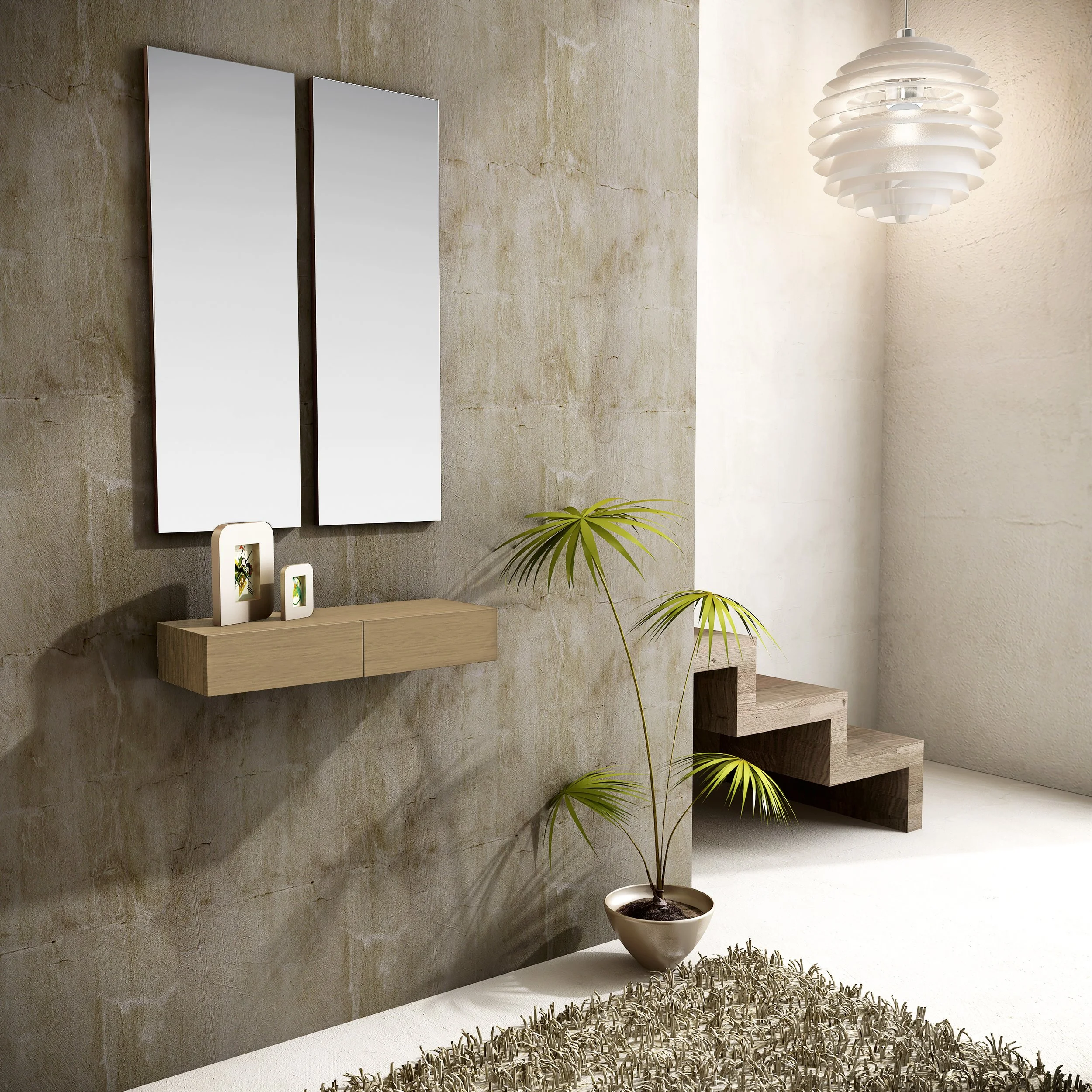 Modernes Konsolen-Spiegelset