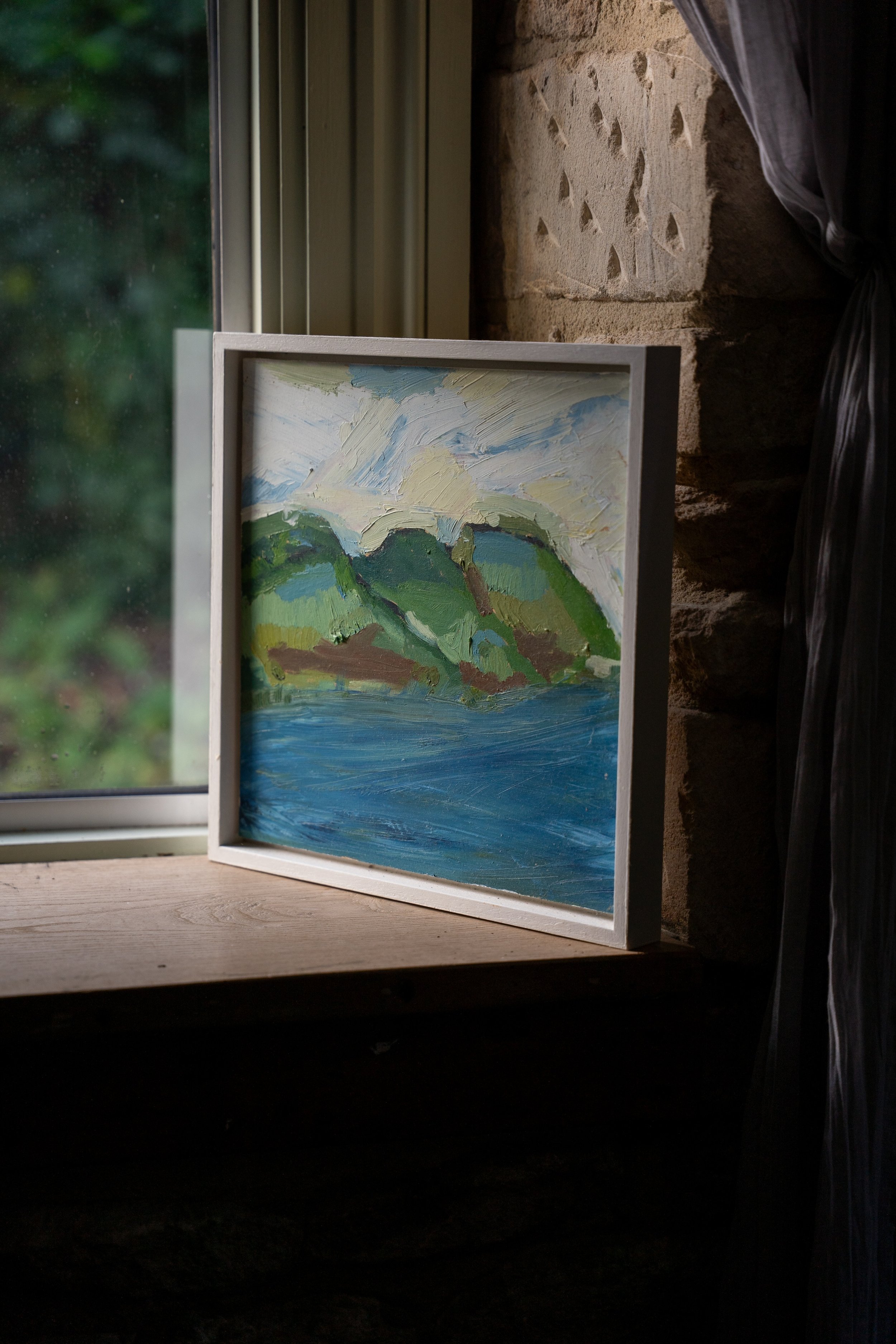 ‘Lyme View’ Original framed painting