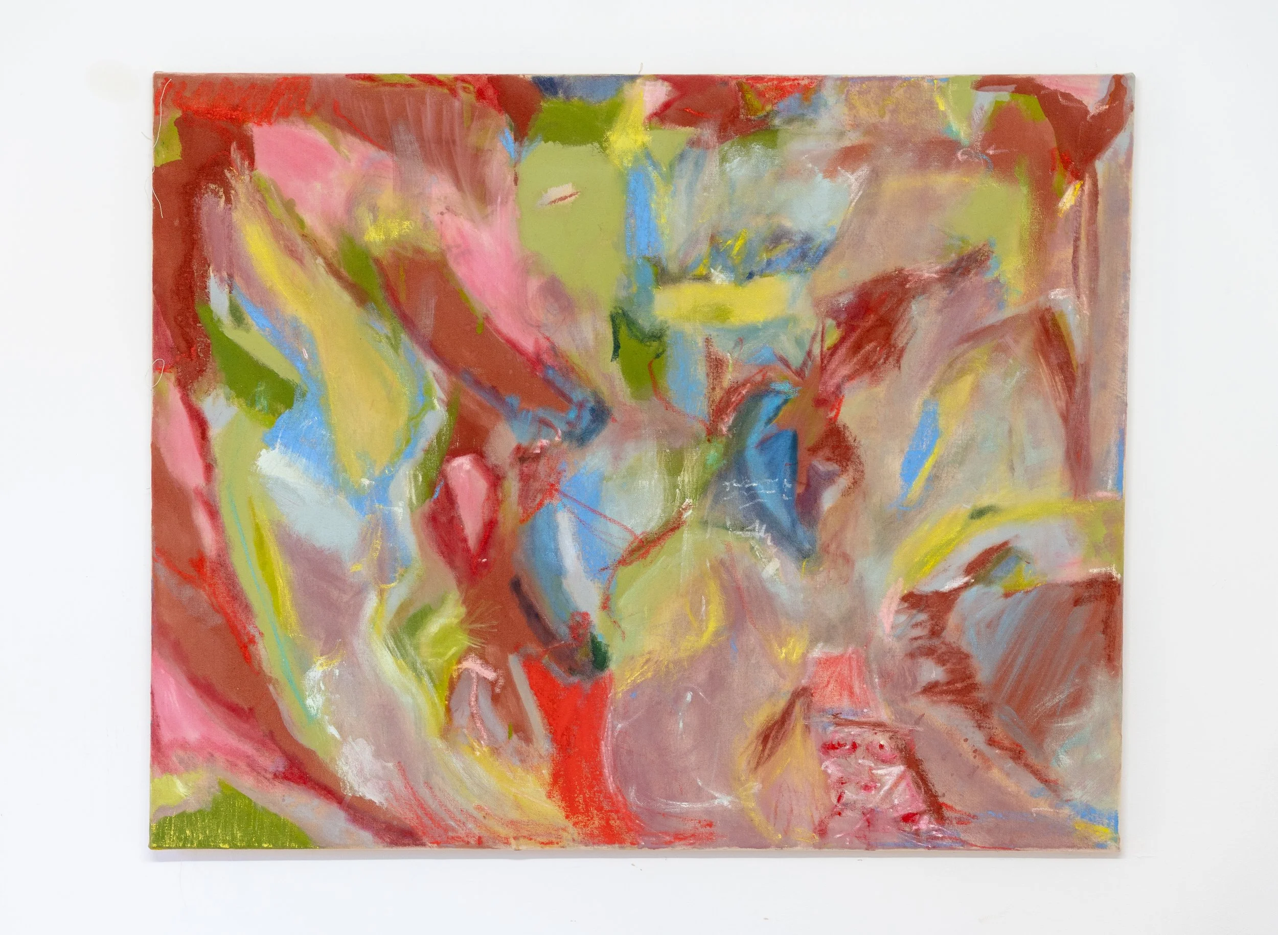 Green Stone Original Painting by Ellie Atkinson