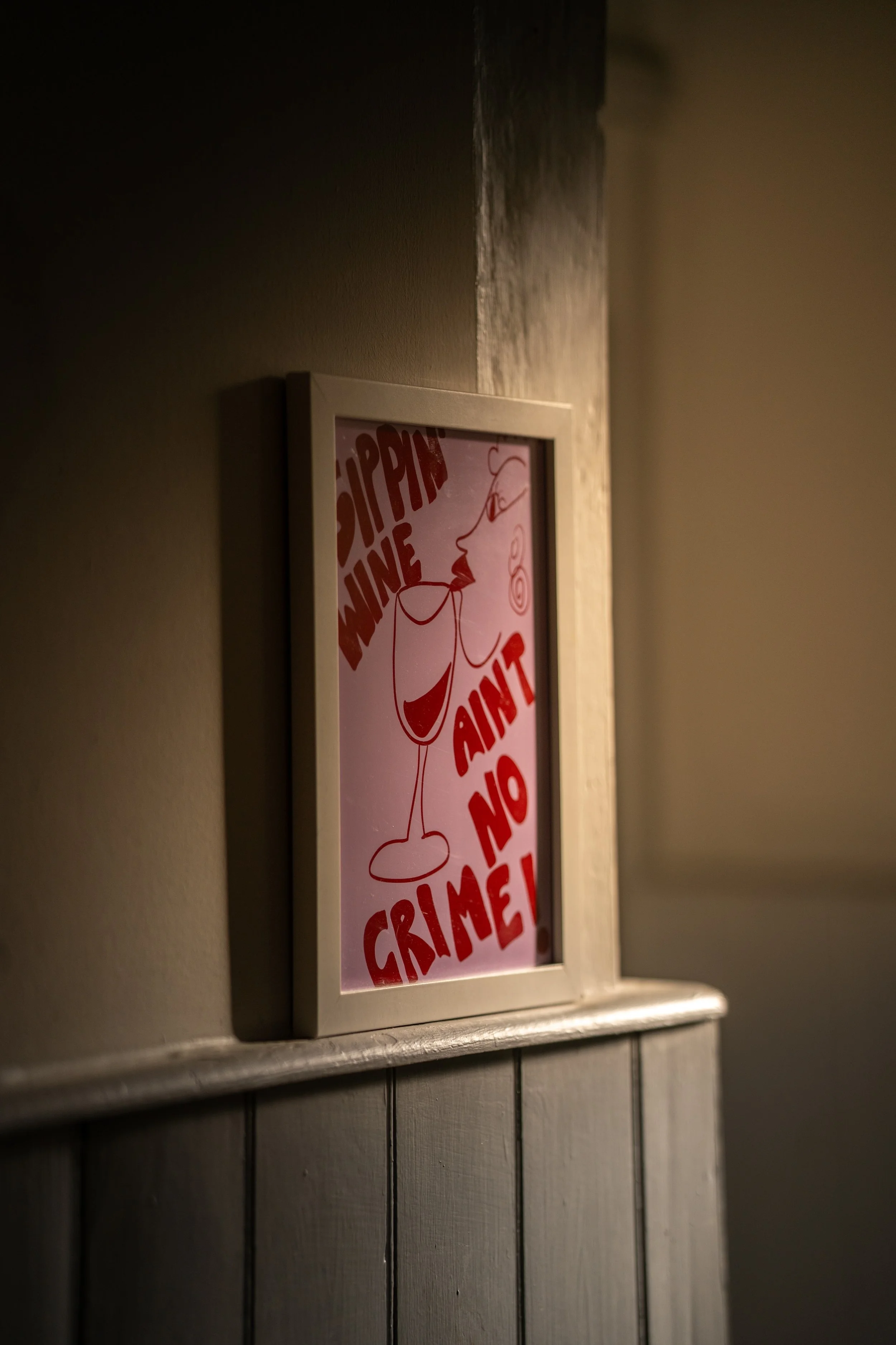 ‘Sippin’ Wine Ain’t No Crime’ A4 Print
