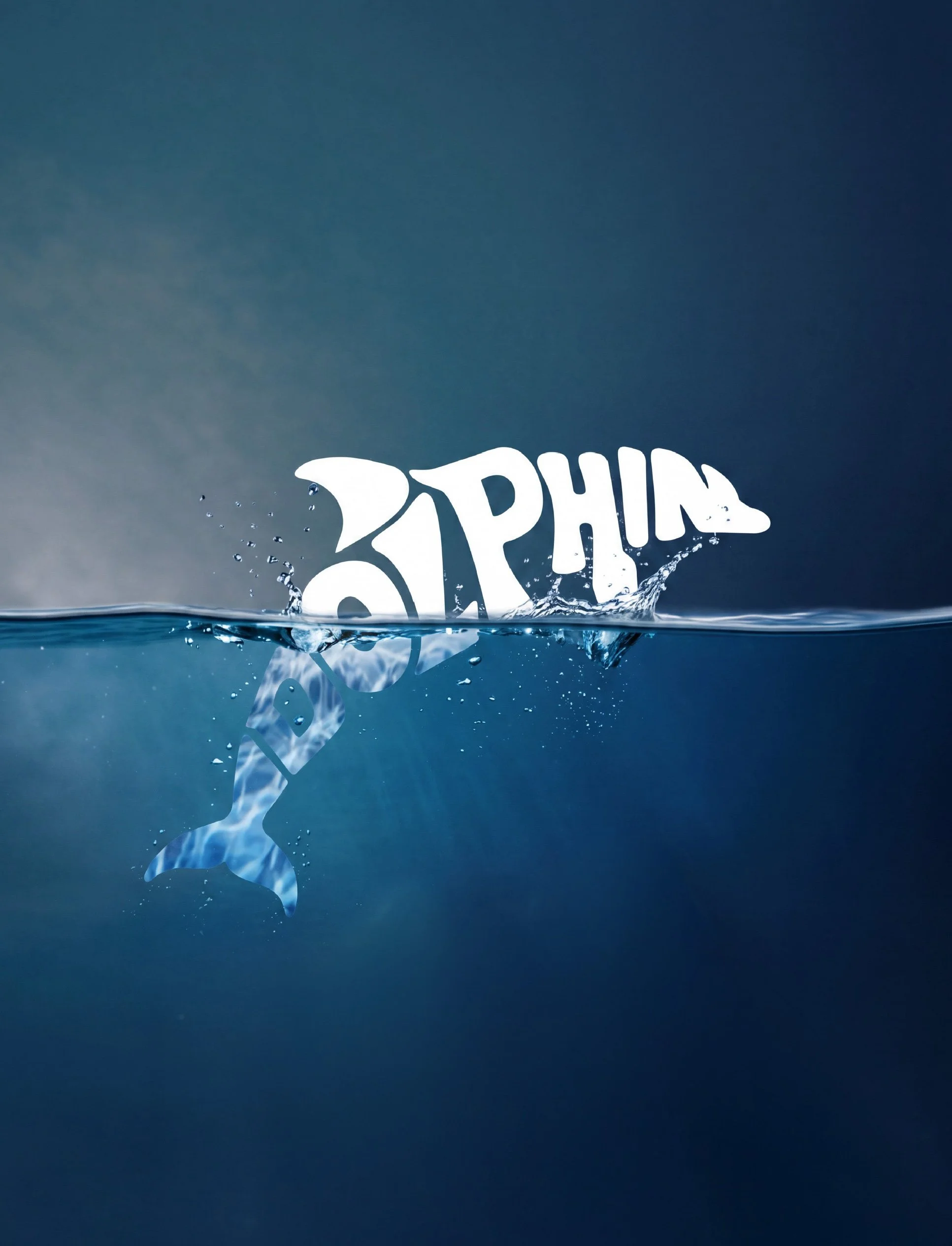 A splash of water with the word 'PHILIPS' in white, stylized letters emerging from it, with a dark blue background.