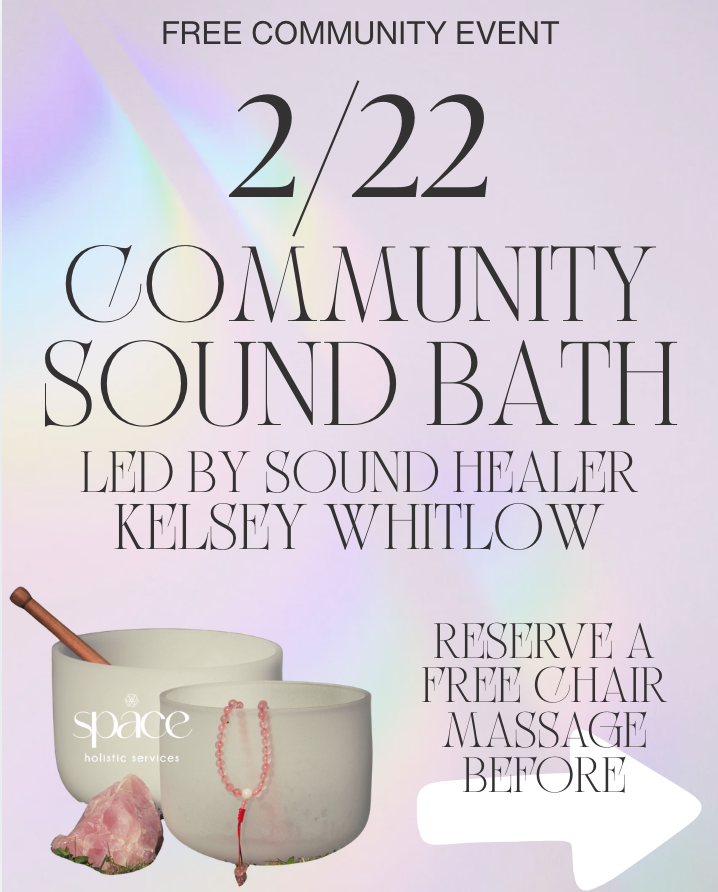 2/22 Community Sound Bath with Kelsey Whitlow