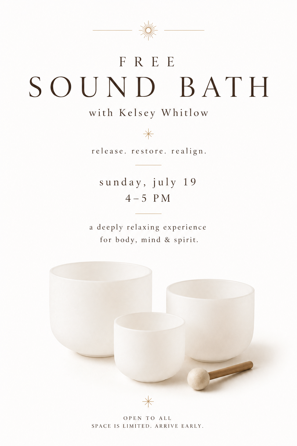 Free Sound Bath with Kelsey Whitlow