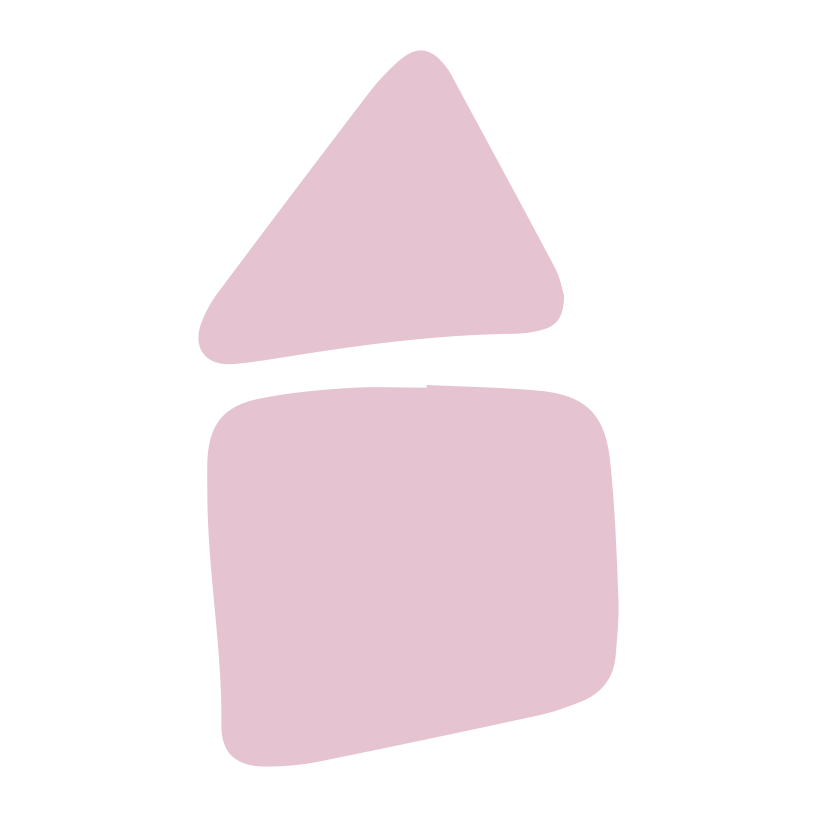 Pink cartoon Paizo building blocks on a white background