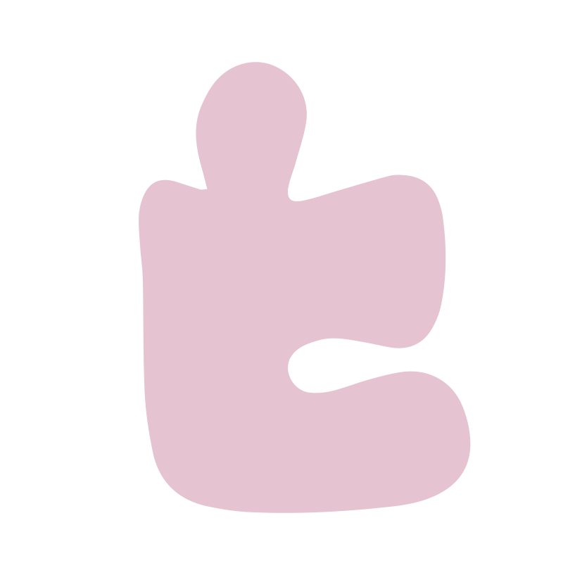 A pink cartoon Paizo puzzle piece on a white background