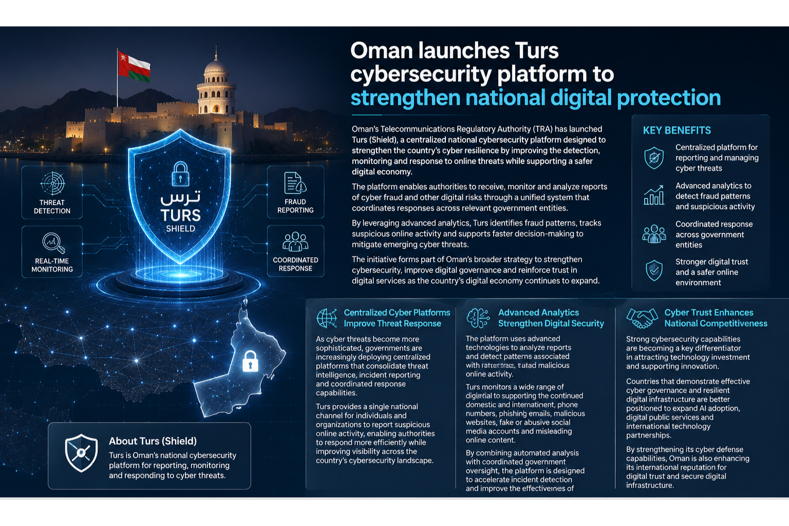 Oman Launches Turs Platform to Strengthen National Cybersecurity