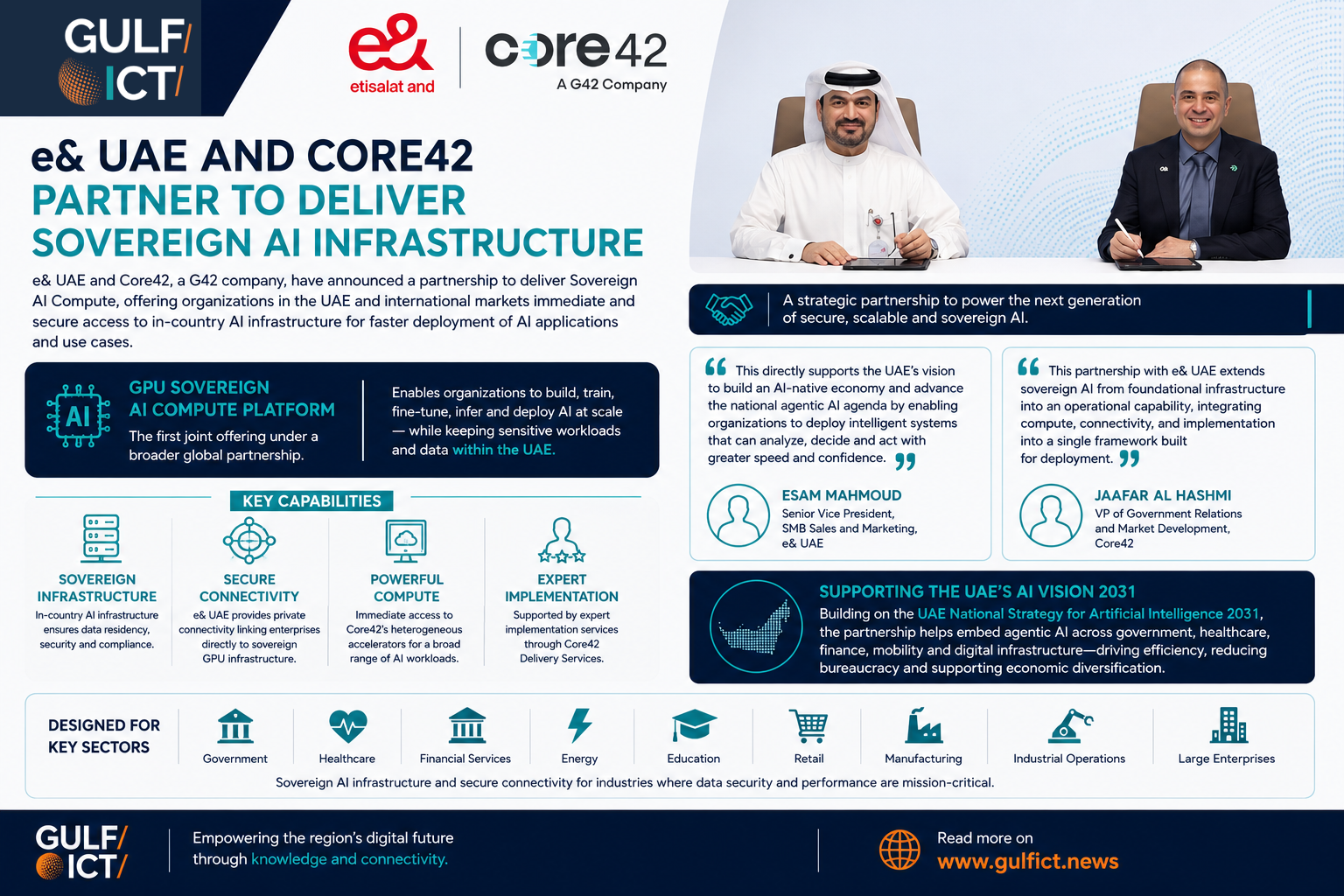 e&amp; UAE, Core42 Launch Sovereign AI Compute Infrastructure