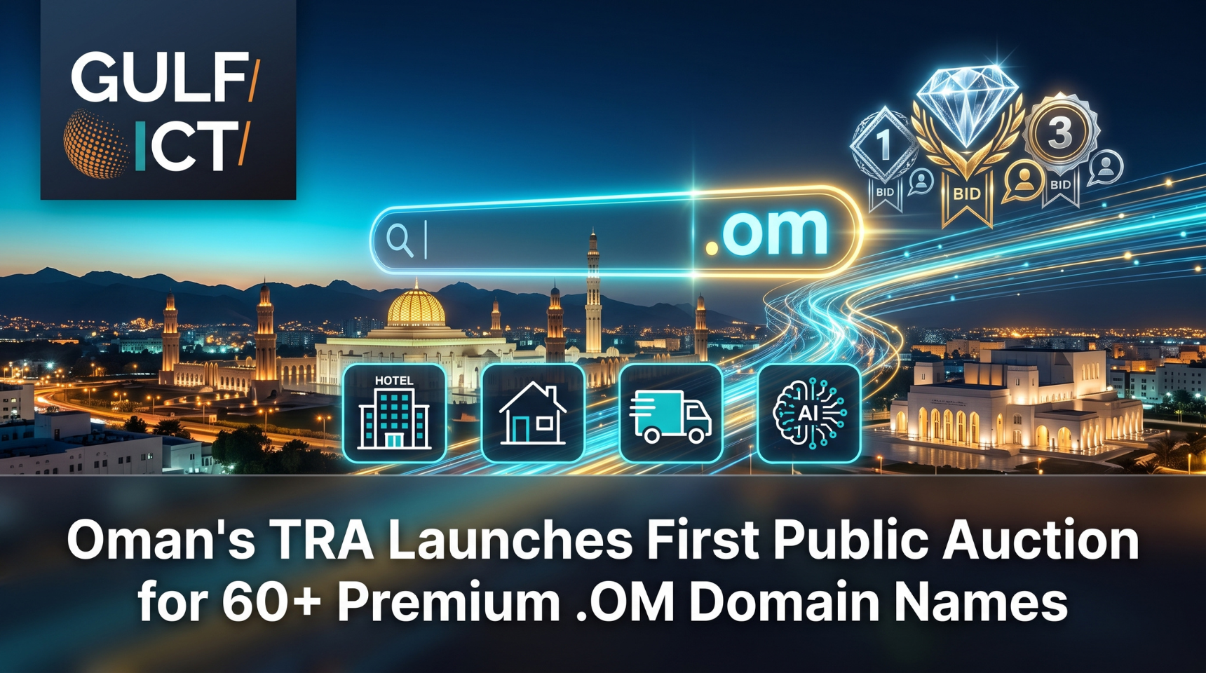 Oman’s TRA Launches First-Ever Public Auction for Over 60 Premium National (.OM) Domain Names