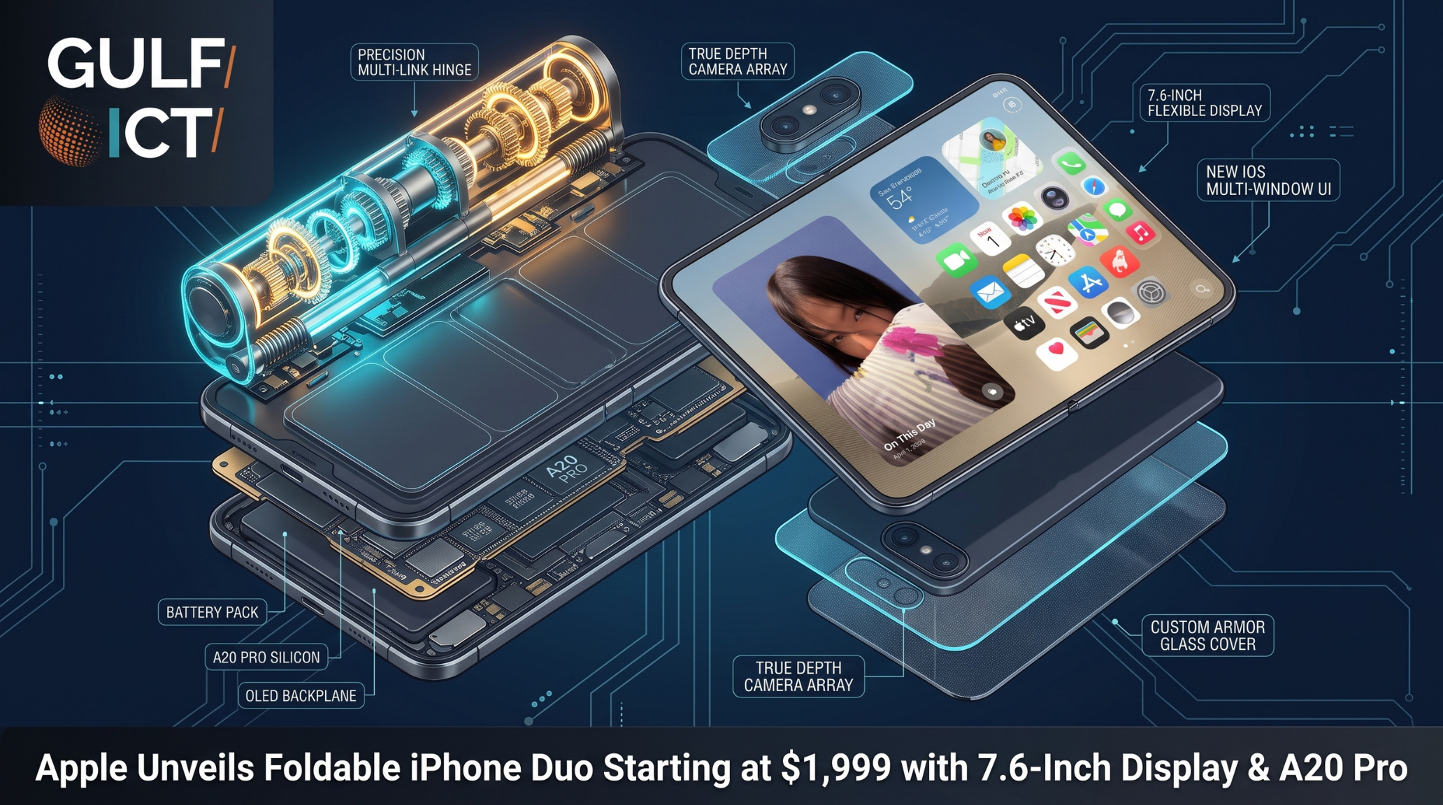 Apple Enters Foldable Era with iPhone Duo: A $1,999 Dual-Screen Flagship Featuring 7.6-Inch Canvas, A20 Pro, and Titanium Hinge Architecture