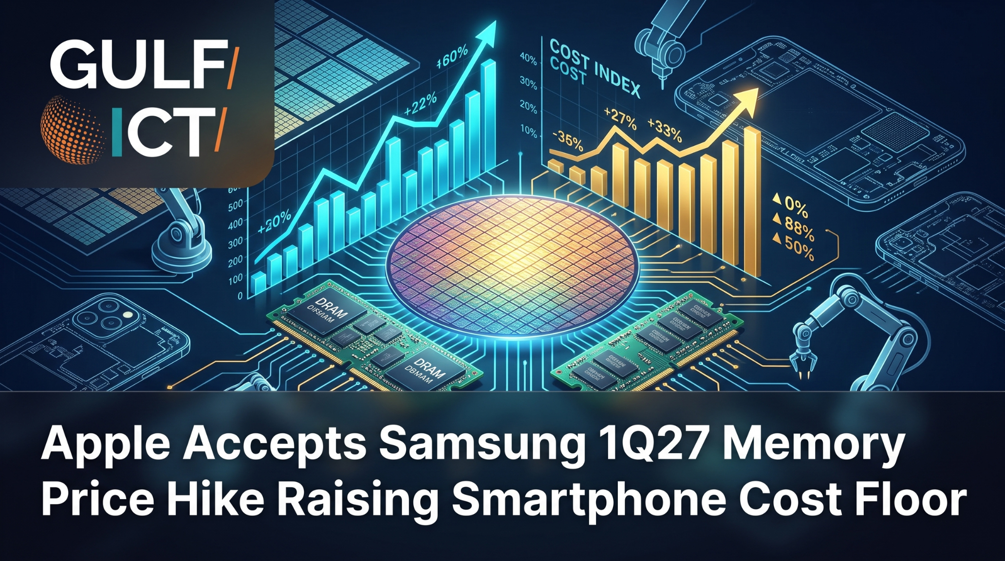 Apple Agrees to Samsung’s 1Q27 Memory Price Hike as AI Demand Lifts Smartphone Component Cost Baseline