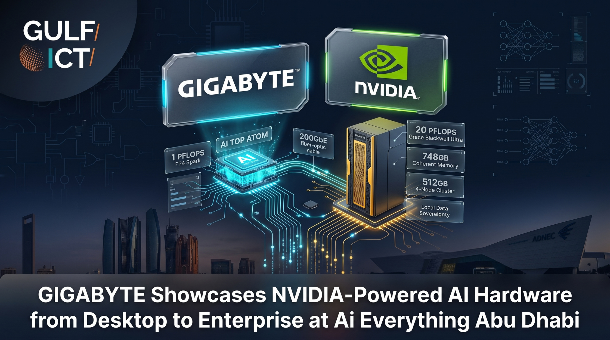 GIGABYTE Showcases Scalable NVIDIA-Powered AI Hardware at Ai Everything Abu Dhabi 2026 Spanning Desktop Supercomputers to GB300 Workstations