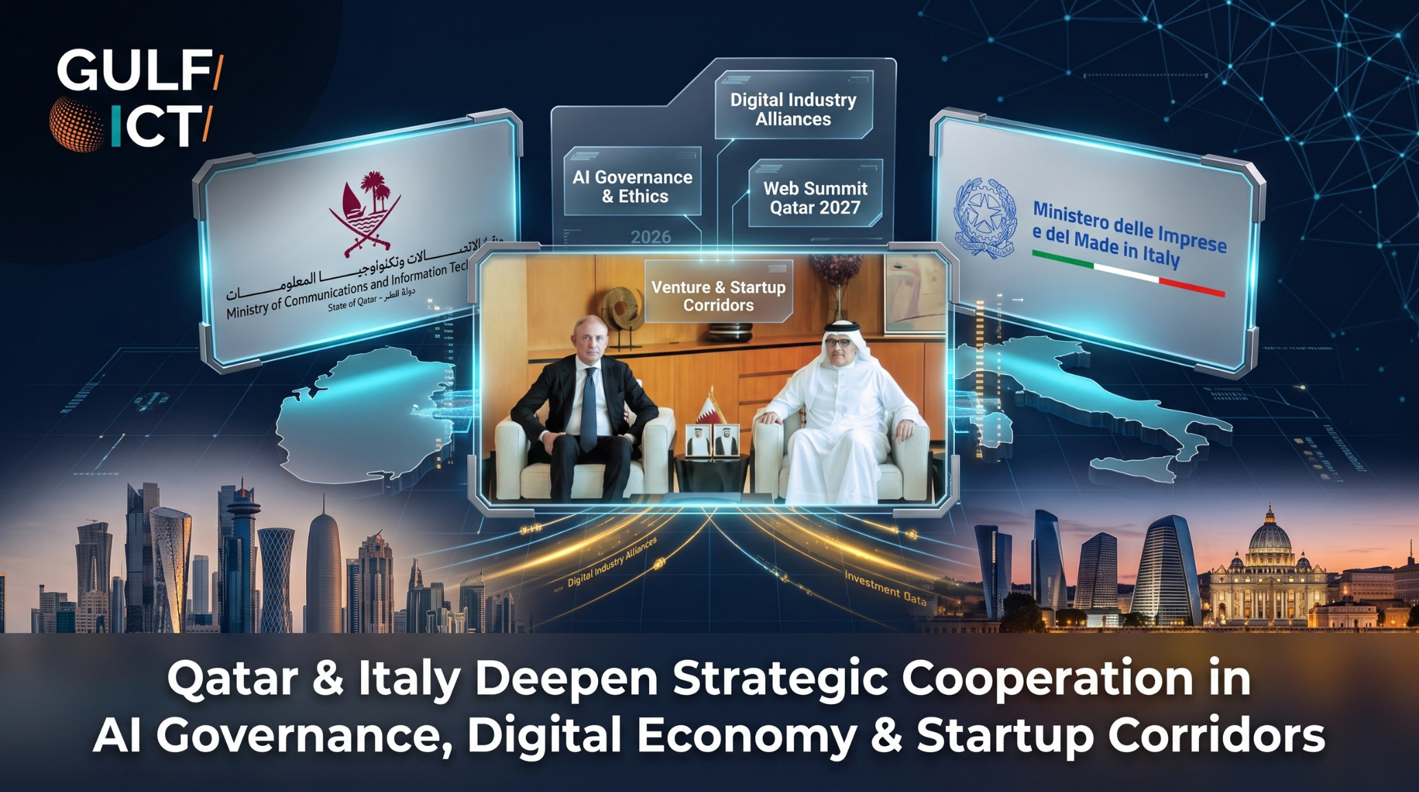 Qatar and Italy Explore AI Governance Alliances as Communications Minister Discusses Web Summit and MWC Doha Participation