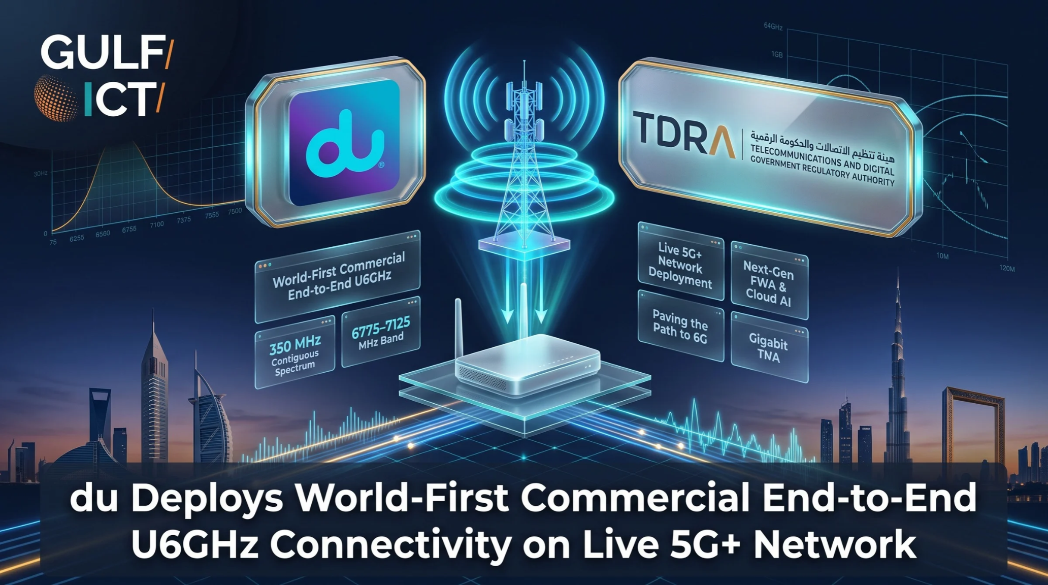 du Deploys World-First Commercial End-to-End U6GHz Connectivity on Live 5G+ Network Using 350 MHz Contiguous Spectrum