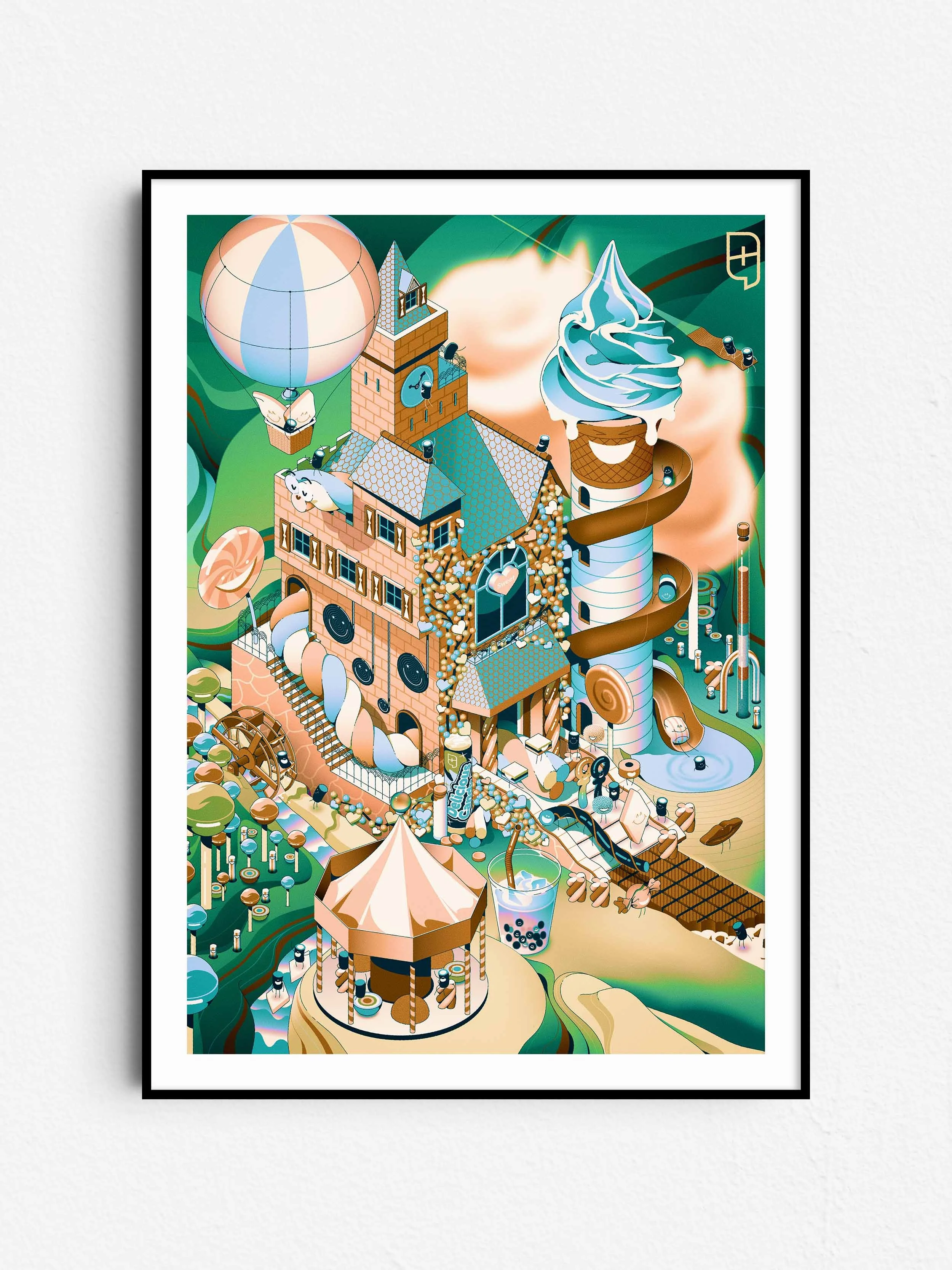 Eigen werk – Poster Marshmallow Mansion