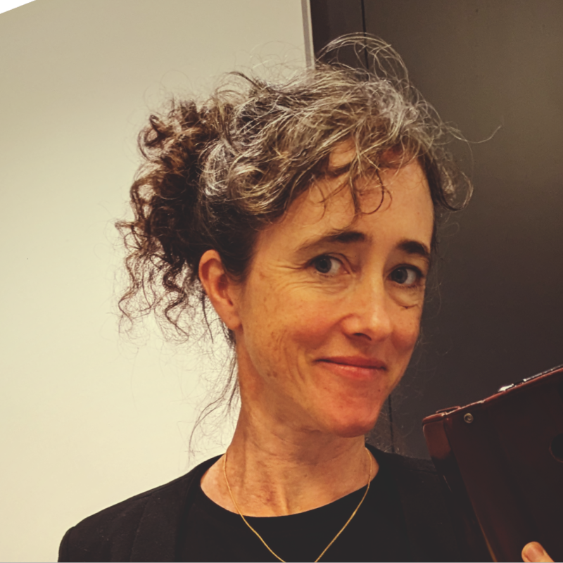 A picture of Debbie Kite, wearing a black top.