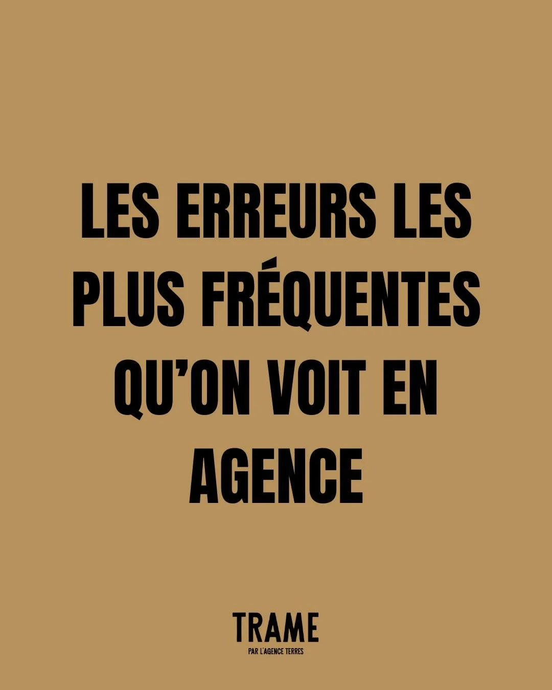 Les erreurs qu&rsquo;on voit le plus souvent en agence. ✨
Celles qui paraissent anodines&hellip; mais qui compliquent tout au quotidien :

&bull; R&eacute;pondre trop vite aux demandes. ⚡️
&bull; Oublier de cadrer le premier &eacute;change. 🗣️
&bull