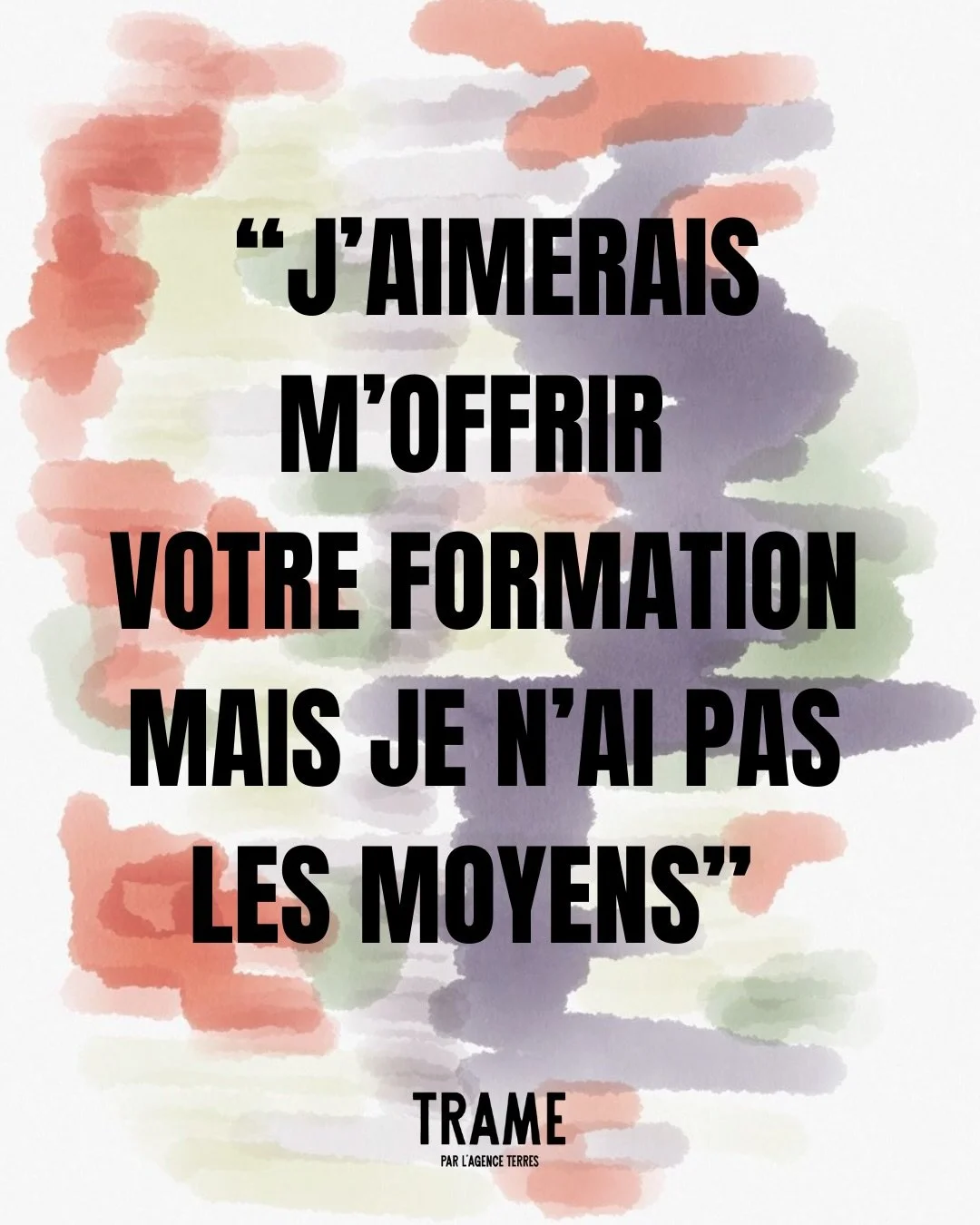 &laquo; Je n&rsquo;ai pas les moyens &raquo; est souvent le sympt&ocirc;me, pas le vrai probl&egrave;me.
Trame est n&eacute;e pour &ccedil;a : remettre du cadre, de la clart&eacute; et de la rentabilit&eacute;, sans travailler plus.
👉Une formation c