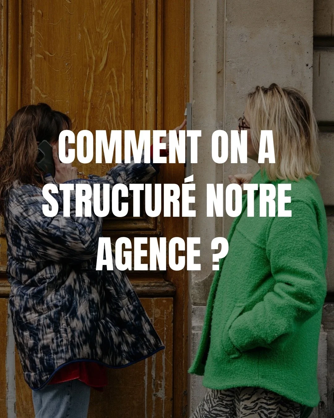 Comment on a structur&eacute; notre agence
La structuration de notre agence s&rsquo;est faite progressivement. Pas d&rsquo;un coup. Par couches successives.
1️⃣ D&rsquo;abord, on a pos&eacute; les cadres clients : questionnaire, premier rendez-vous p